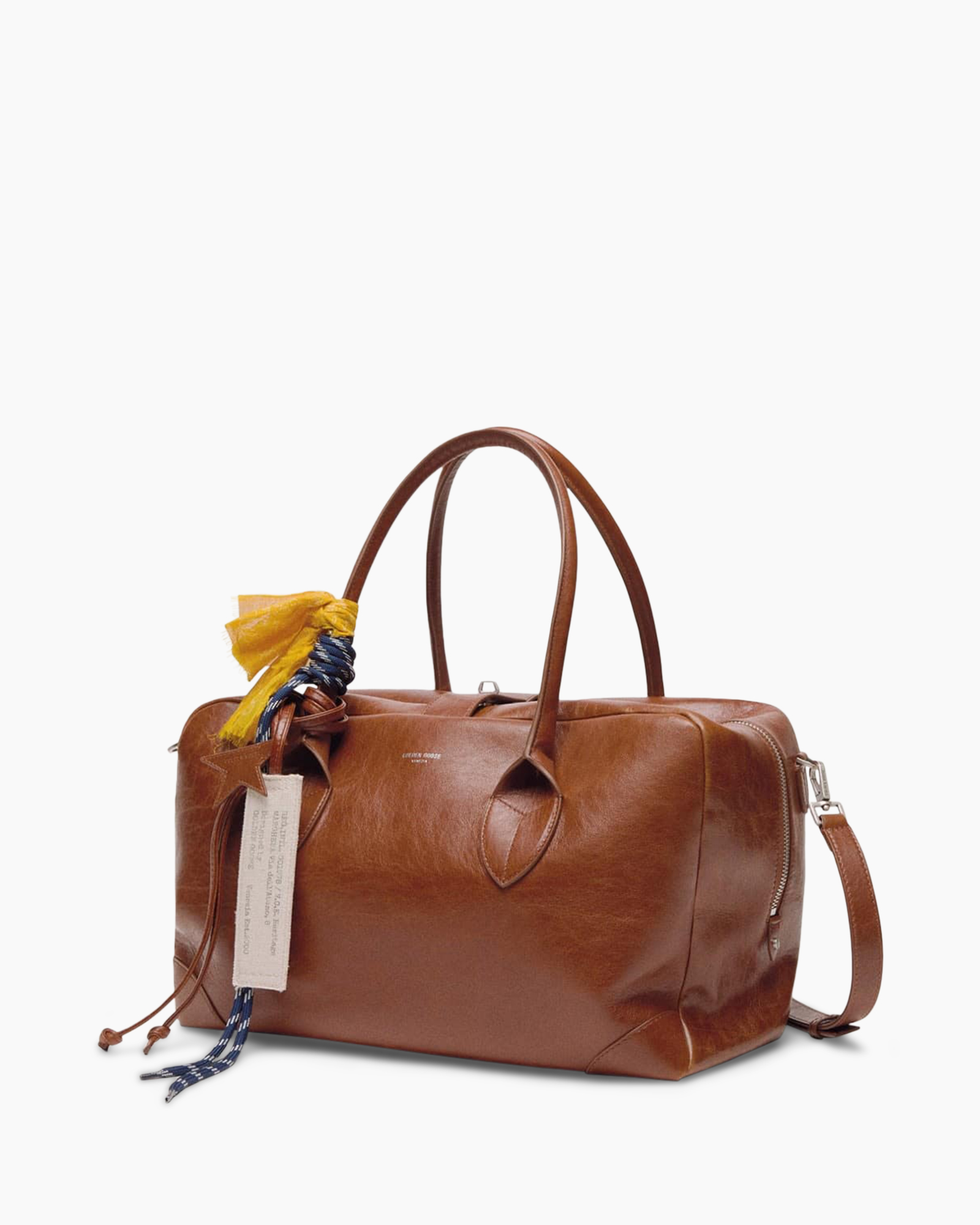 handbag, brown, leather, top-handle, zipper