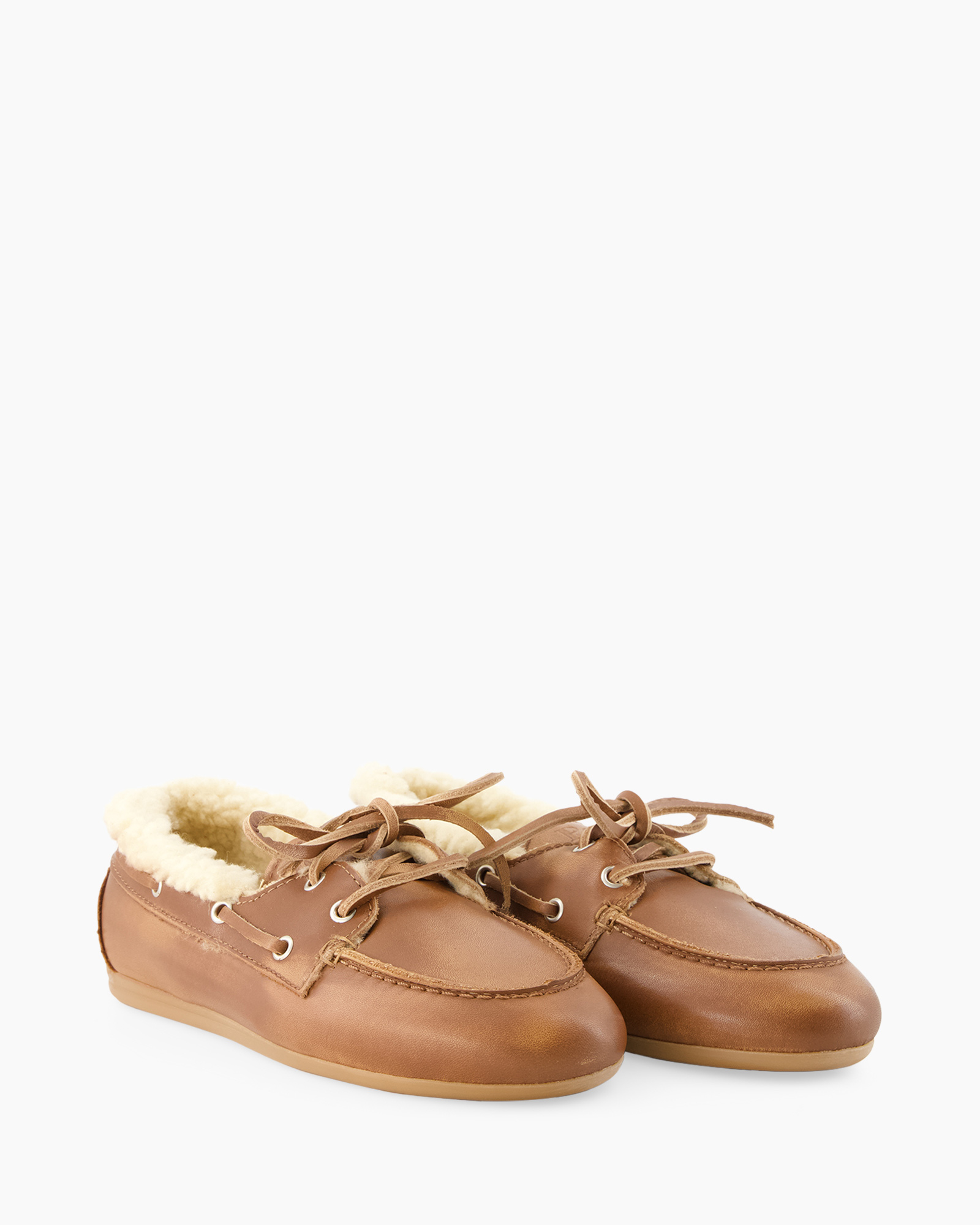 moccasin, leather, brown, slippers, fleece lining
