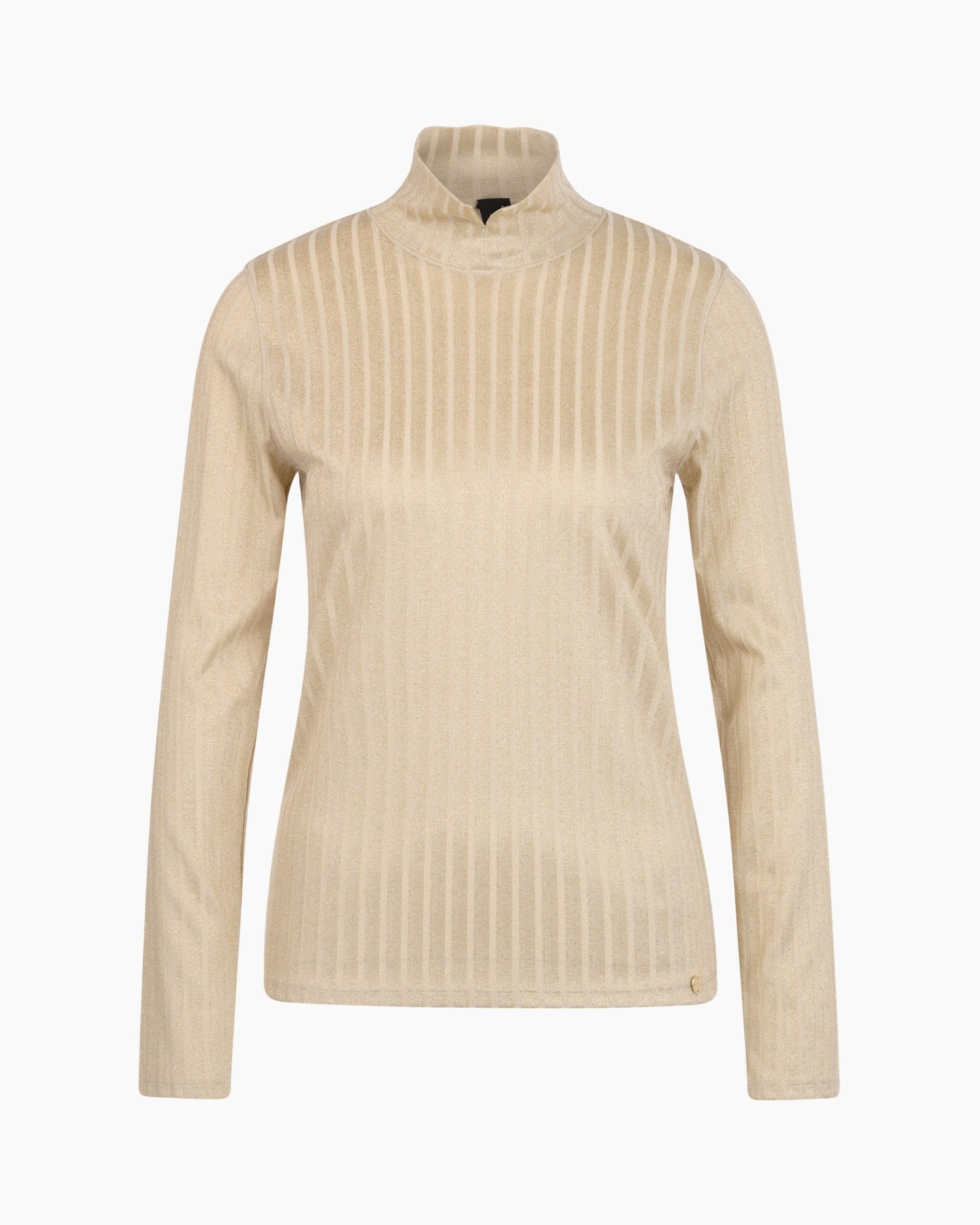 turtleneck, knit, beige, striped, pullover