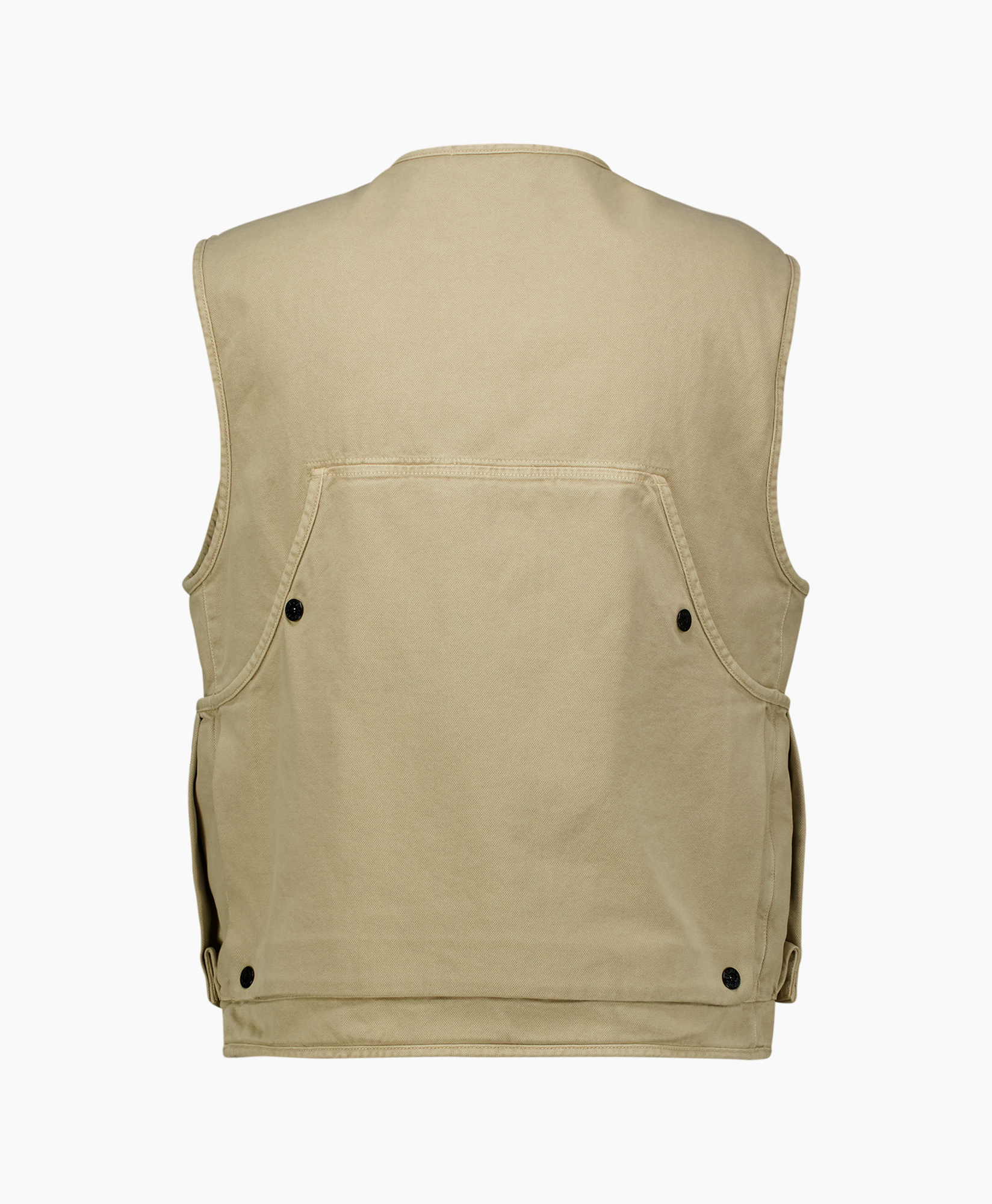 vest, padded, zipper, pockets, beige