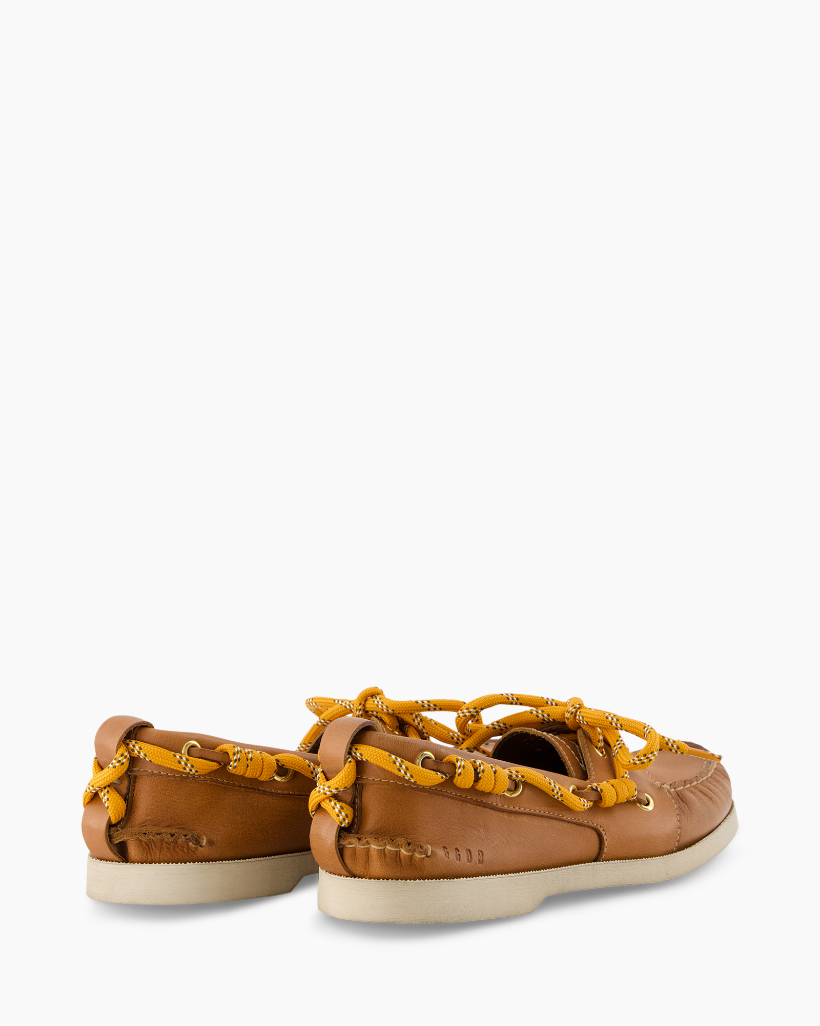 boat, moccasin, leather, shoe, yellow laces