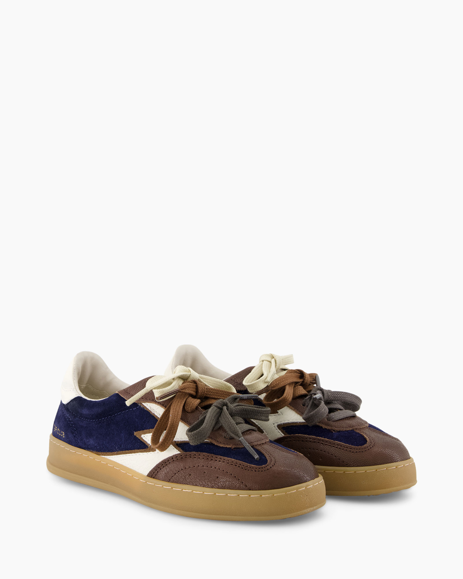sneaker, casual shoe, suede, multi-color, gum sole