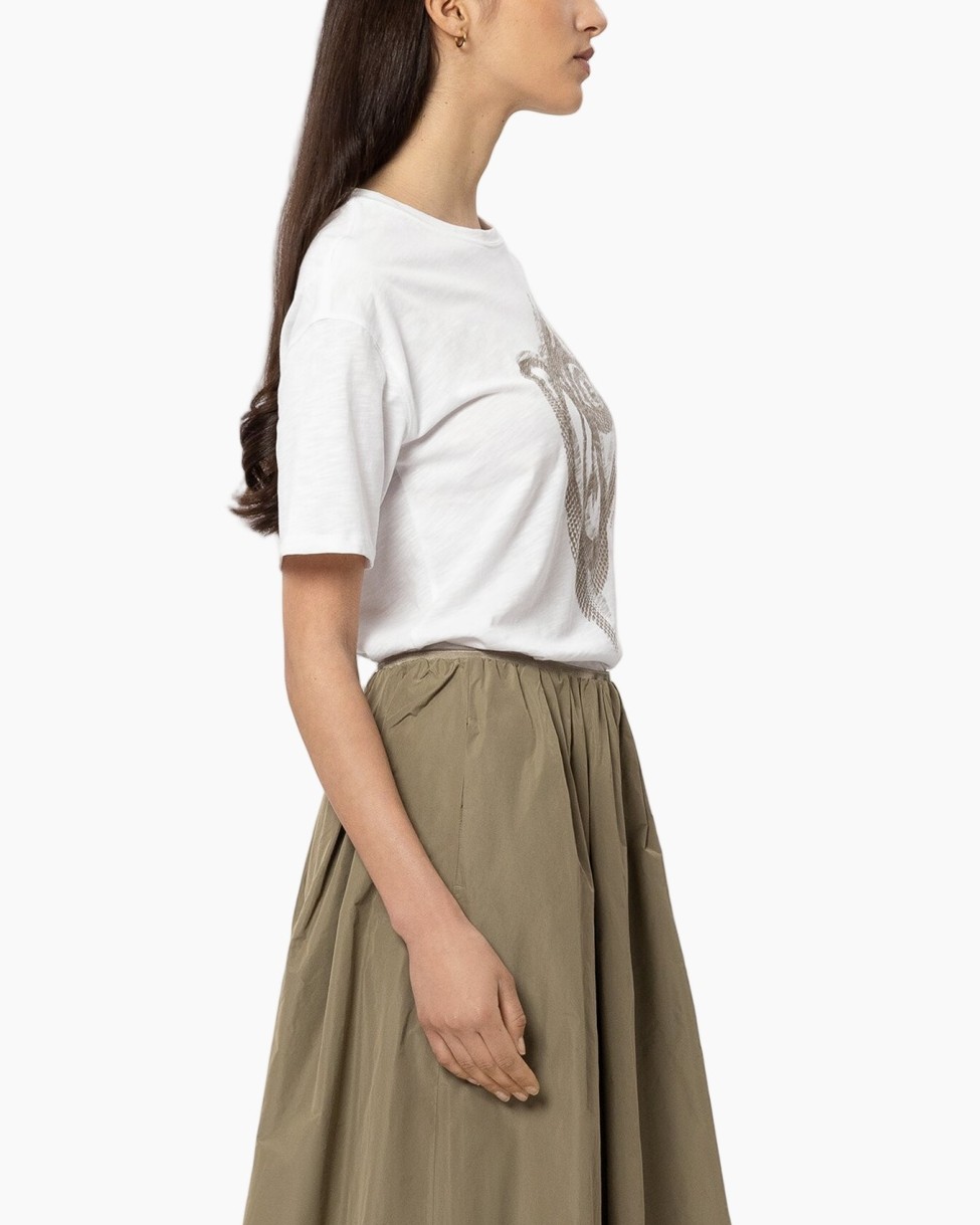 t-shirt, white, short-sleeve, crewneck, graphic tee