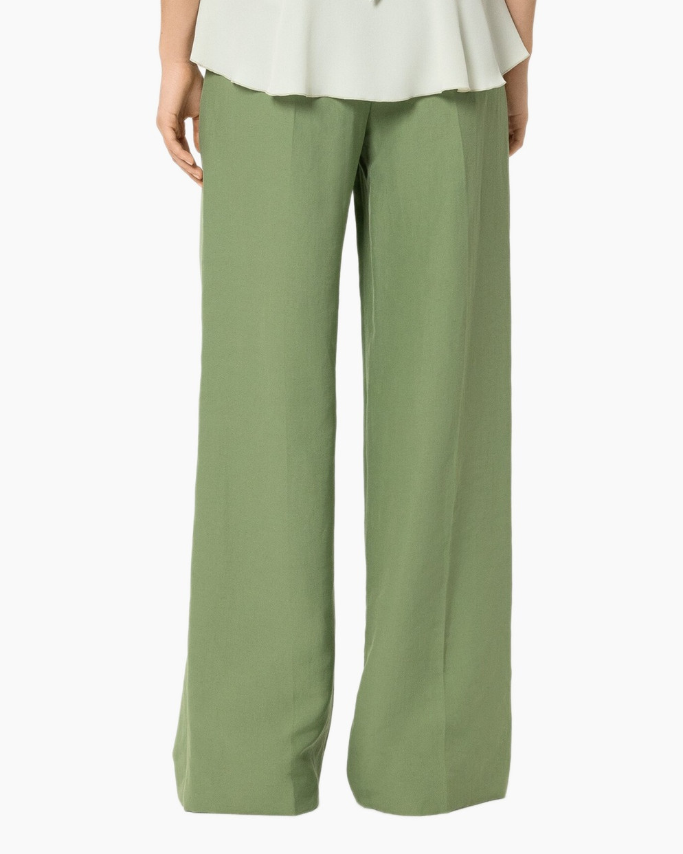 wide-leg, pants, green, trousers, flowy