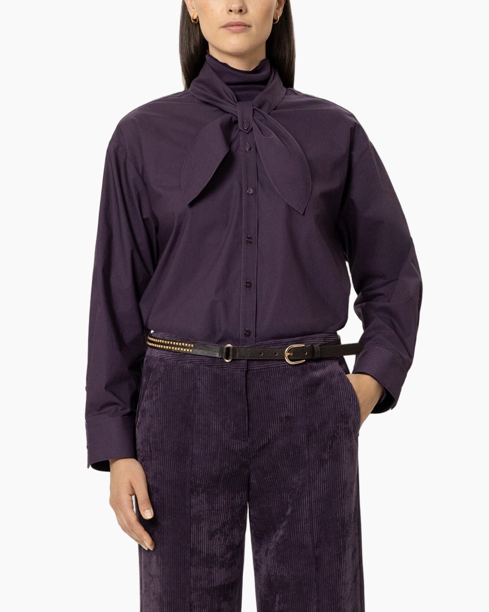 Blouse 248739/4161-0 Aubergine
