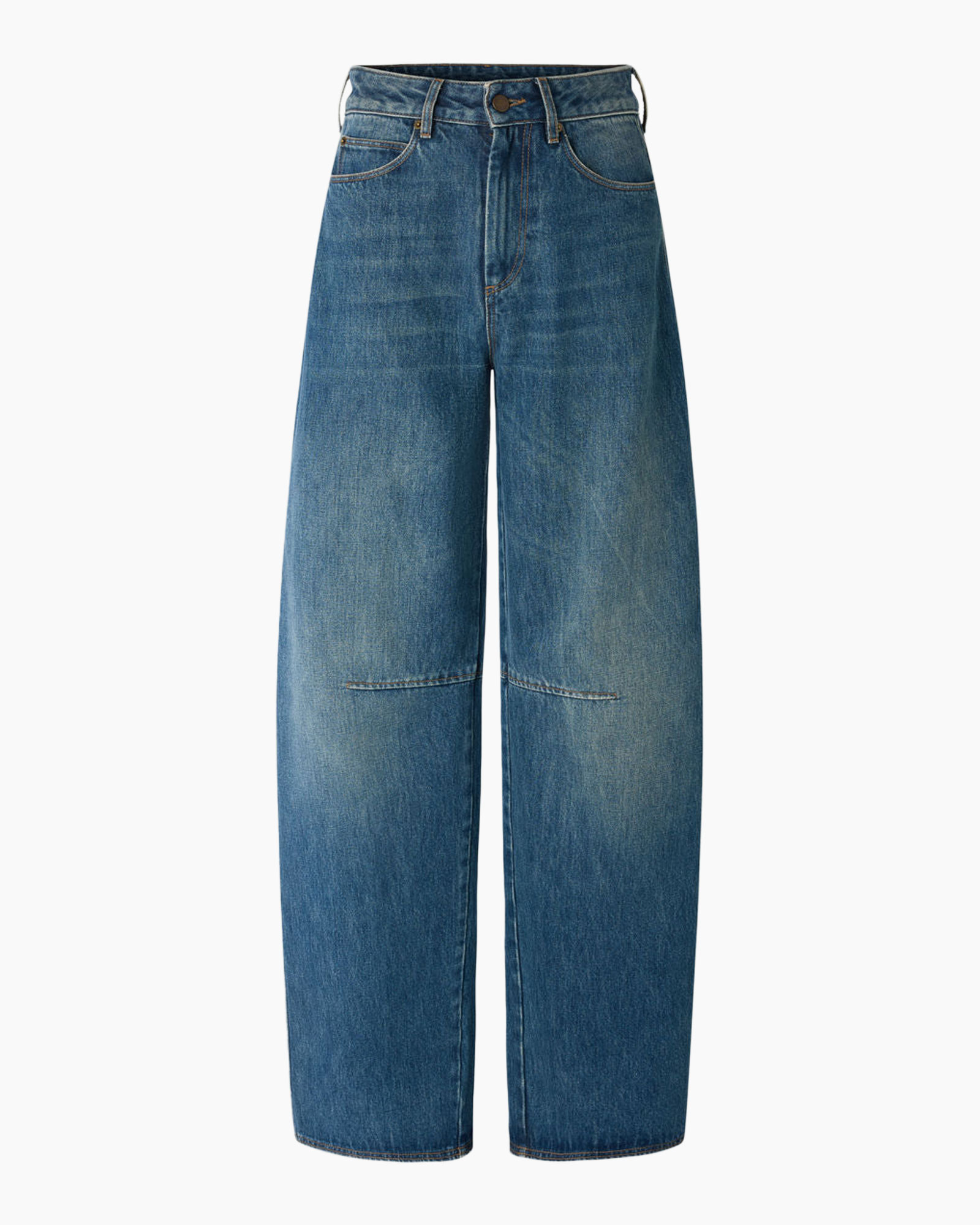 jeans, denim, wide-leg, blue, pockets
