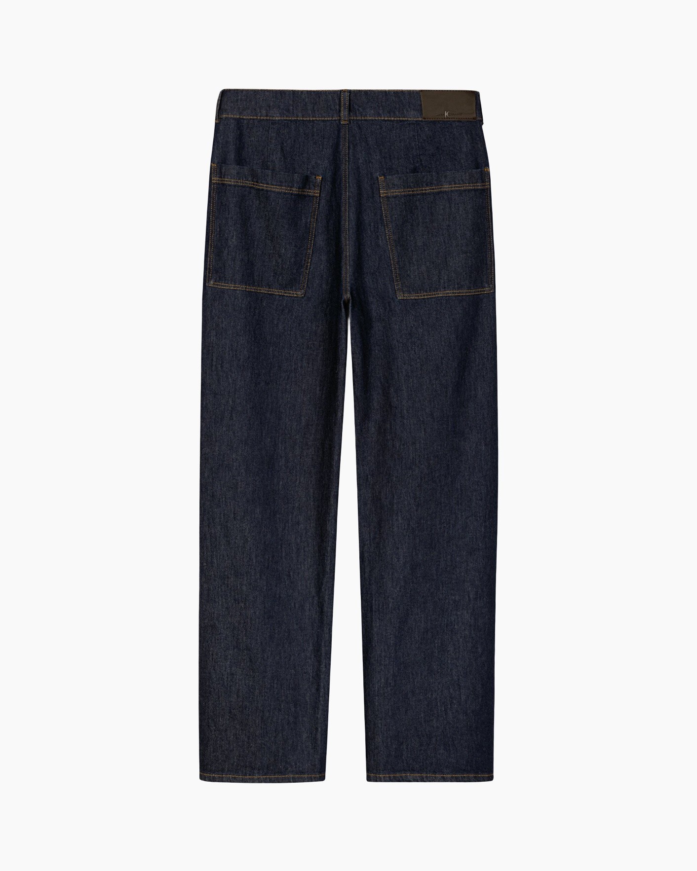 denim, jeans, back pockets, straight leg, blue