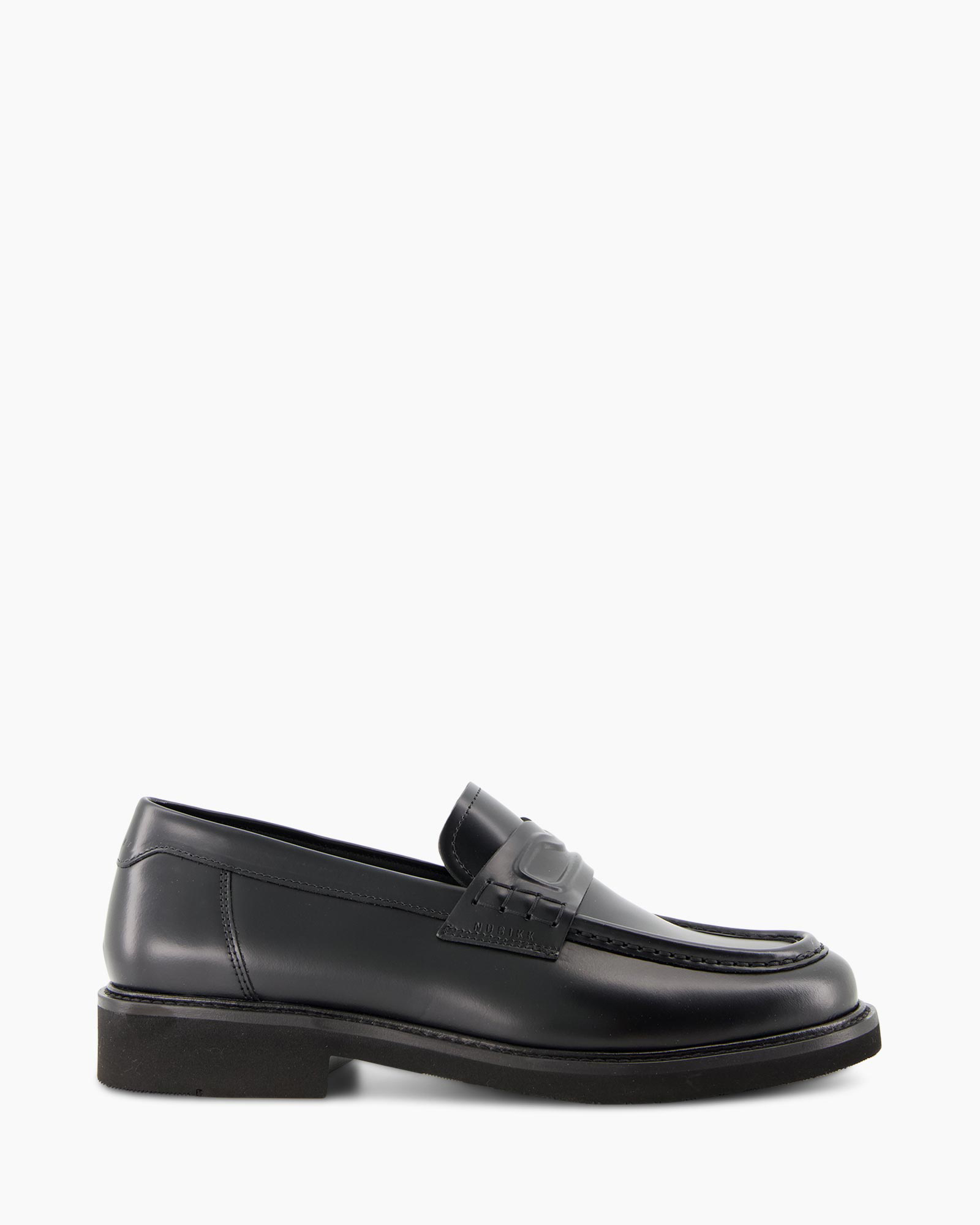 loafer, penny loafer, leather, black, slip-on