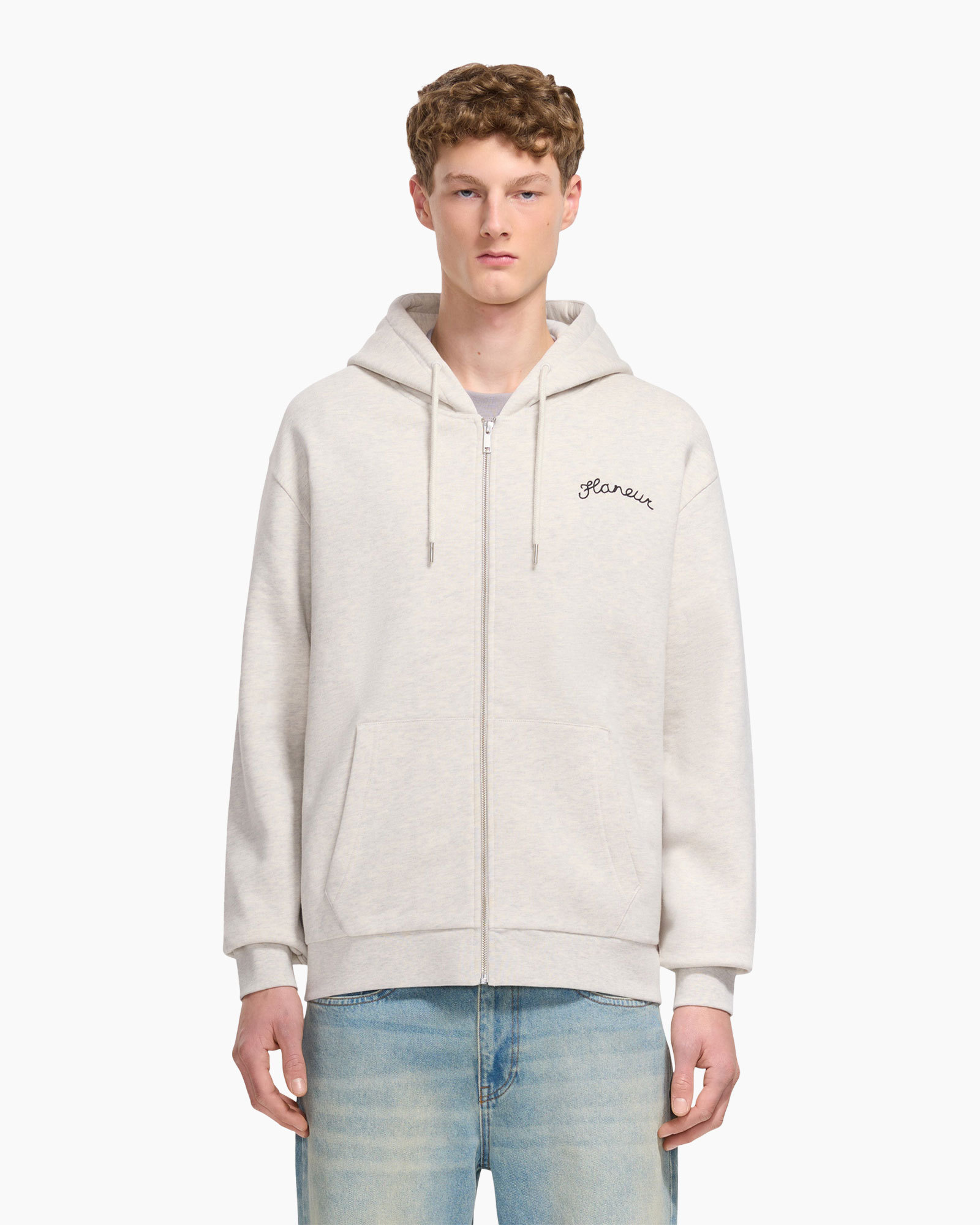 hoodie, zip-up, hooded, pullover, light gray