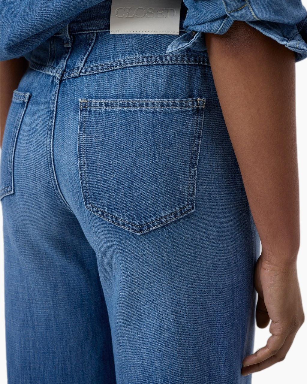 jeans, denim, back pocket, blue, twill