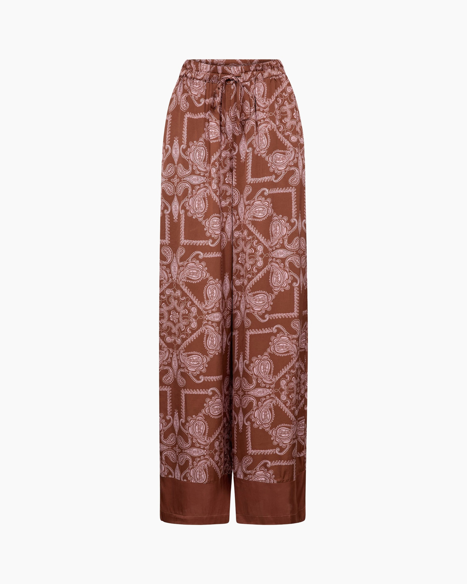 pants, palazzo pants, bandana print, drawstring, bandana pattern