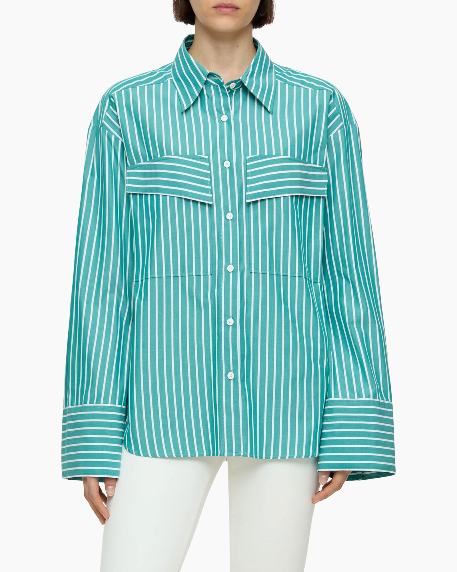 Blouse Cropped Classic Groen