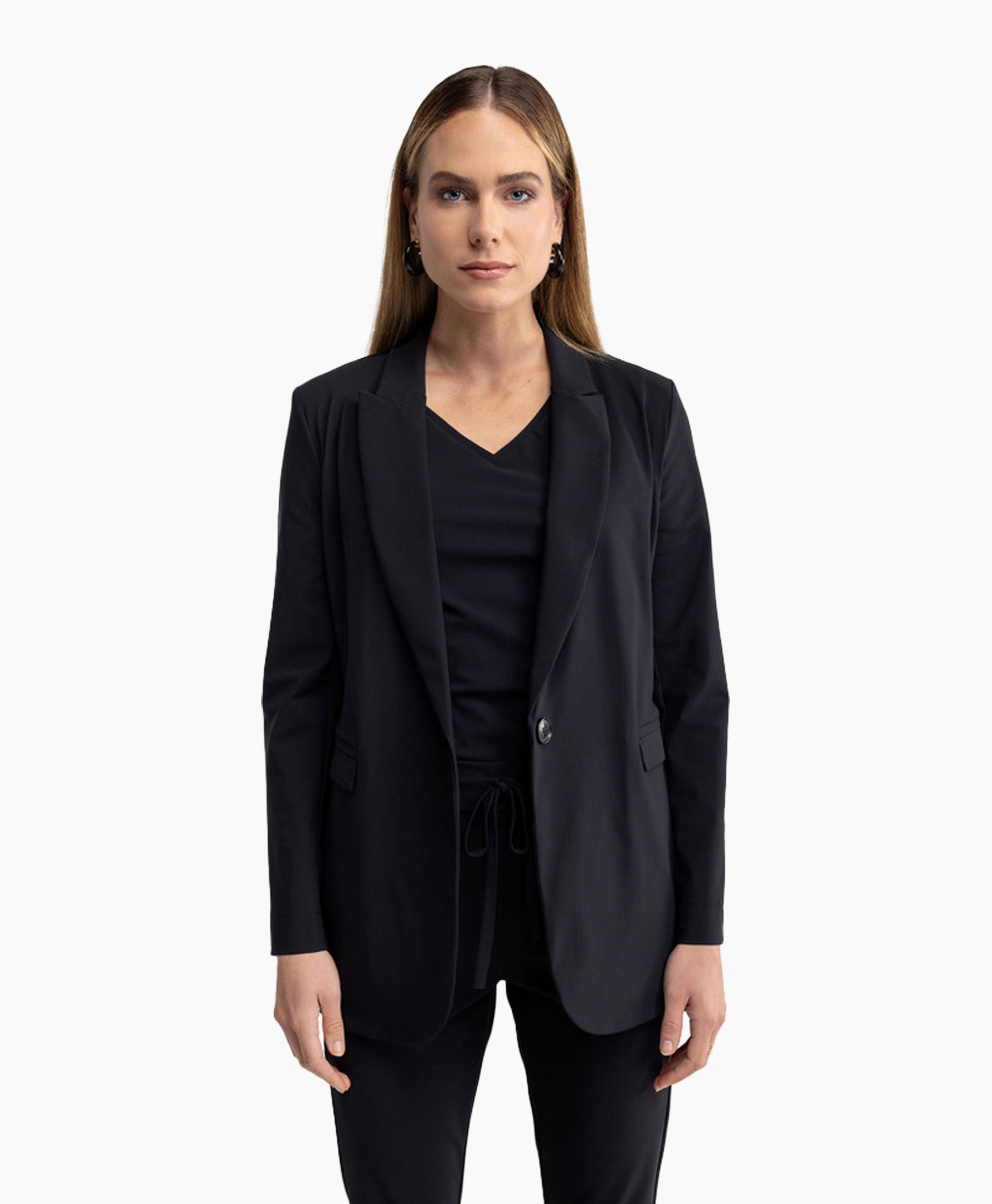 Blazer Fran Zwart dessin