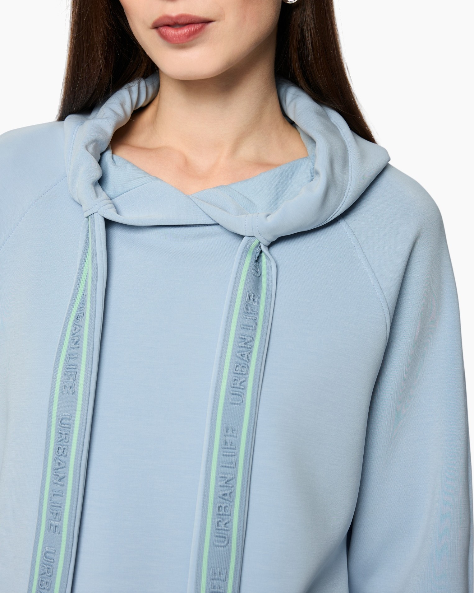 hoodie, light blue, drawstring, soft fleece, sleeveless?