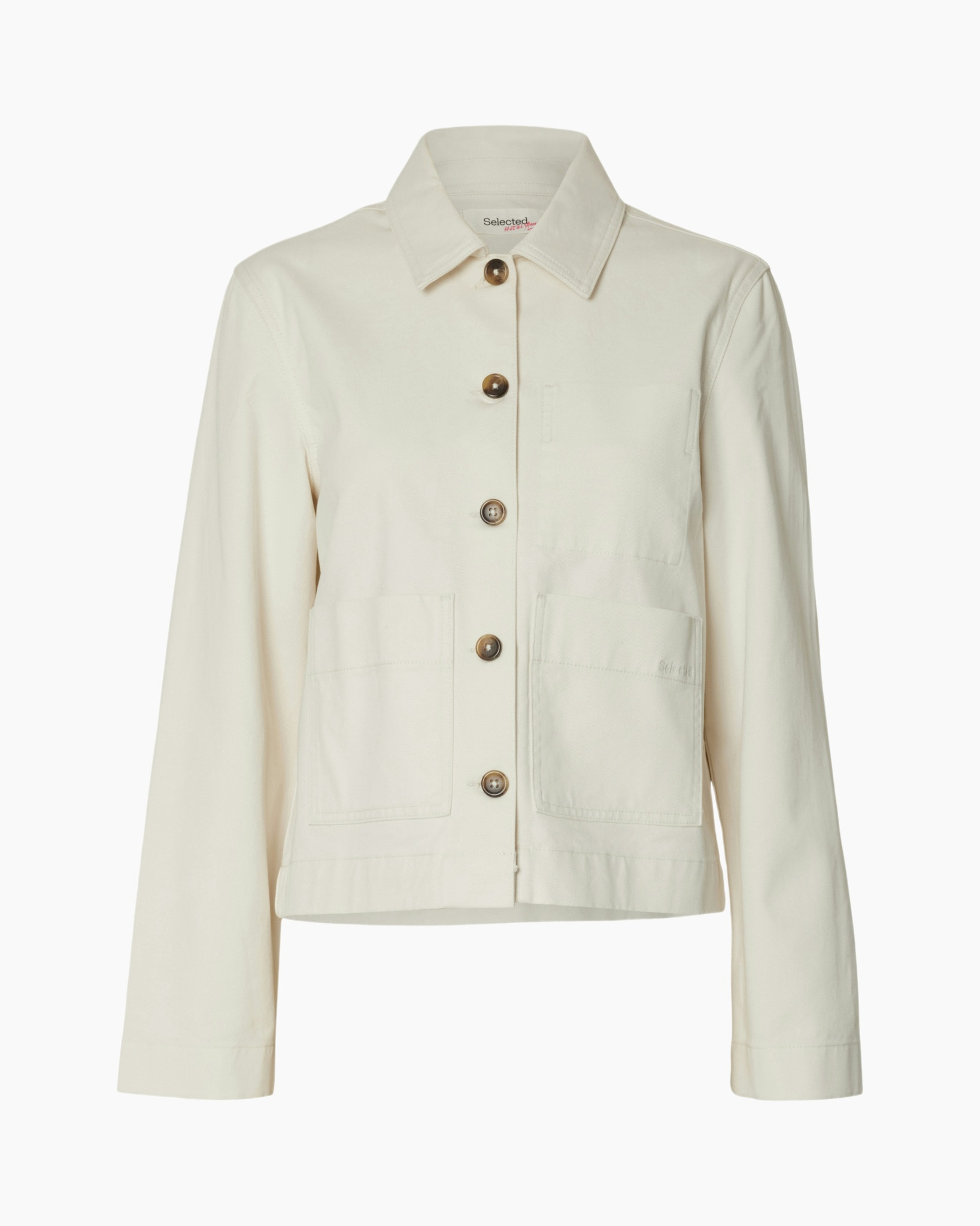 jacket, coat, crepe, beige, front pockets
