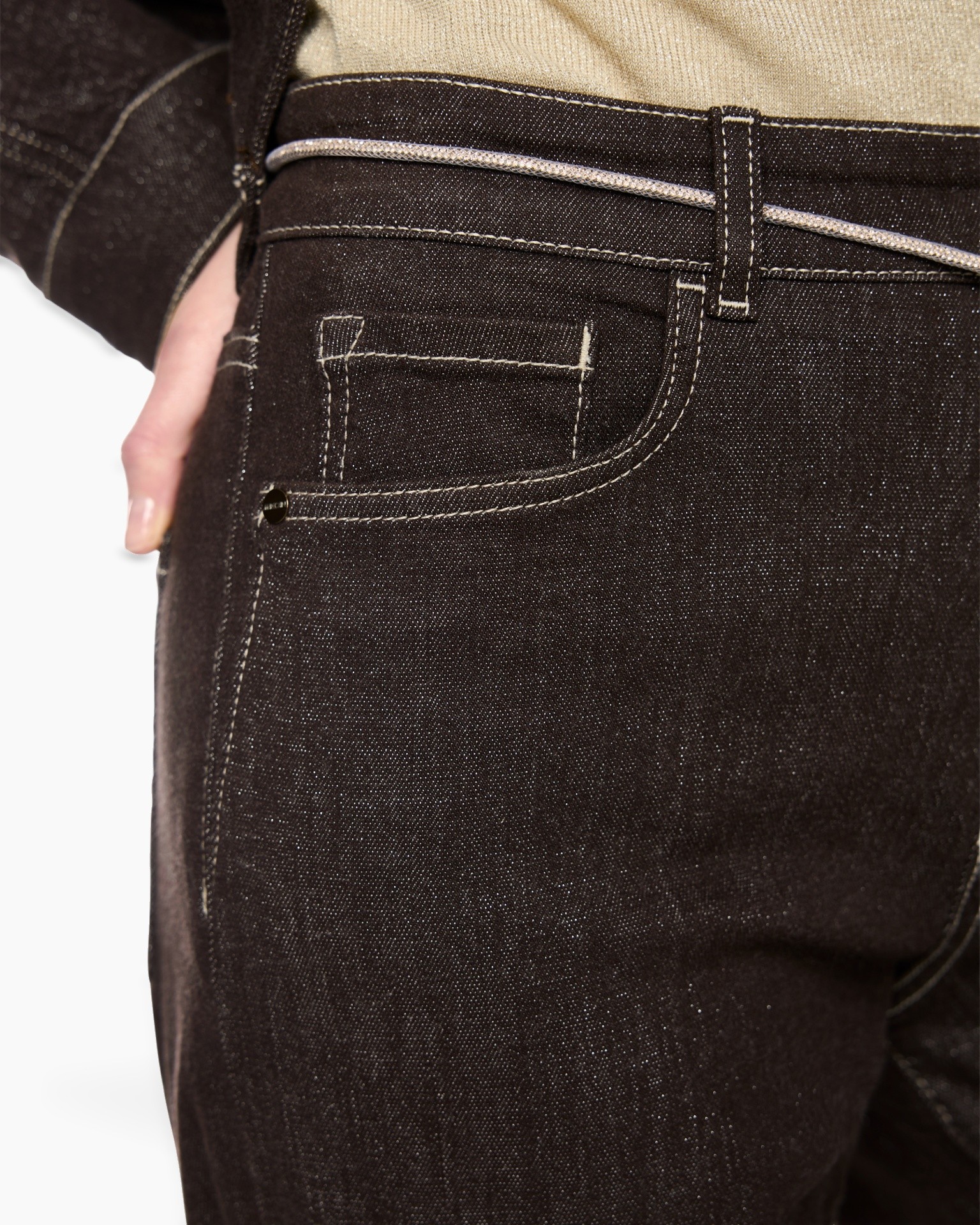 jeans, denim, pocket, stitching, dark-wash