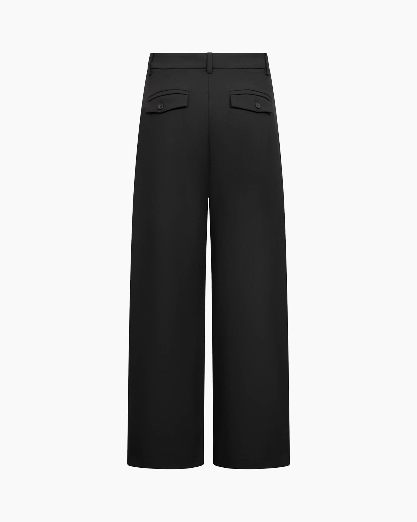 pants, trousers, wide-leg, black, high-waist