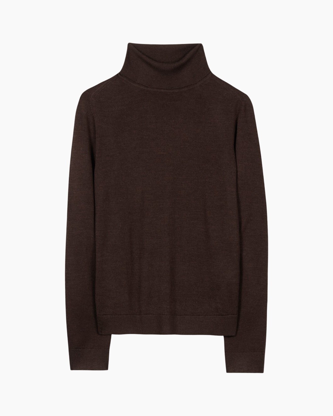 turtleneck, sweater, brown, knit, long-sleeve