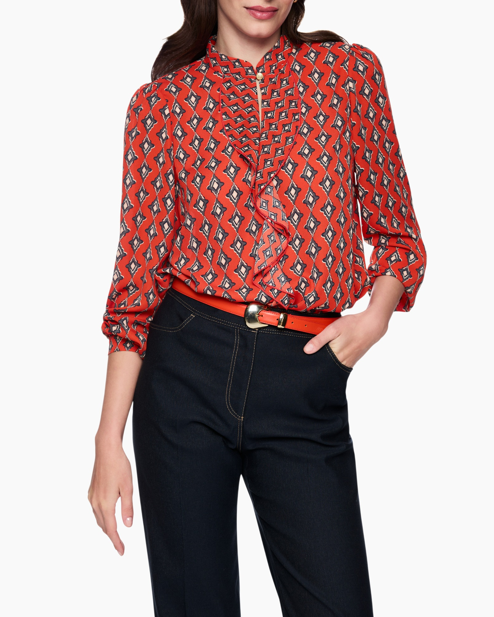 Blouse Ac 51.02 W04 Rood