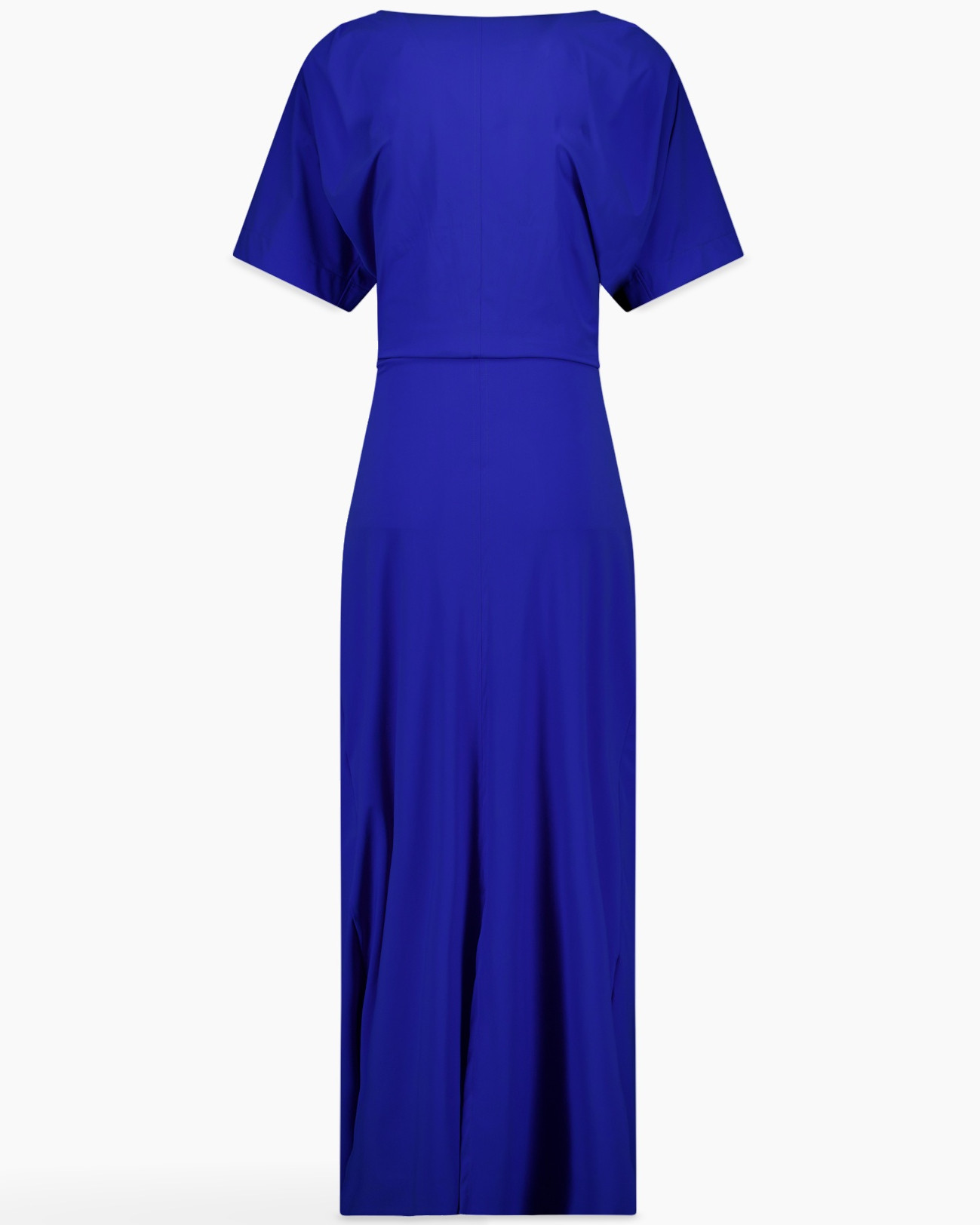 blue, jumpsuit, short-sleeve, maxi, solid-color