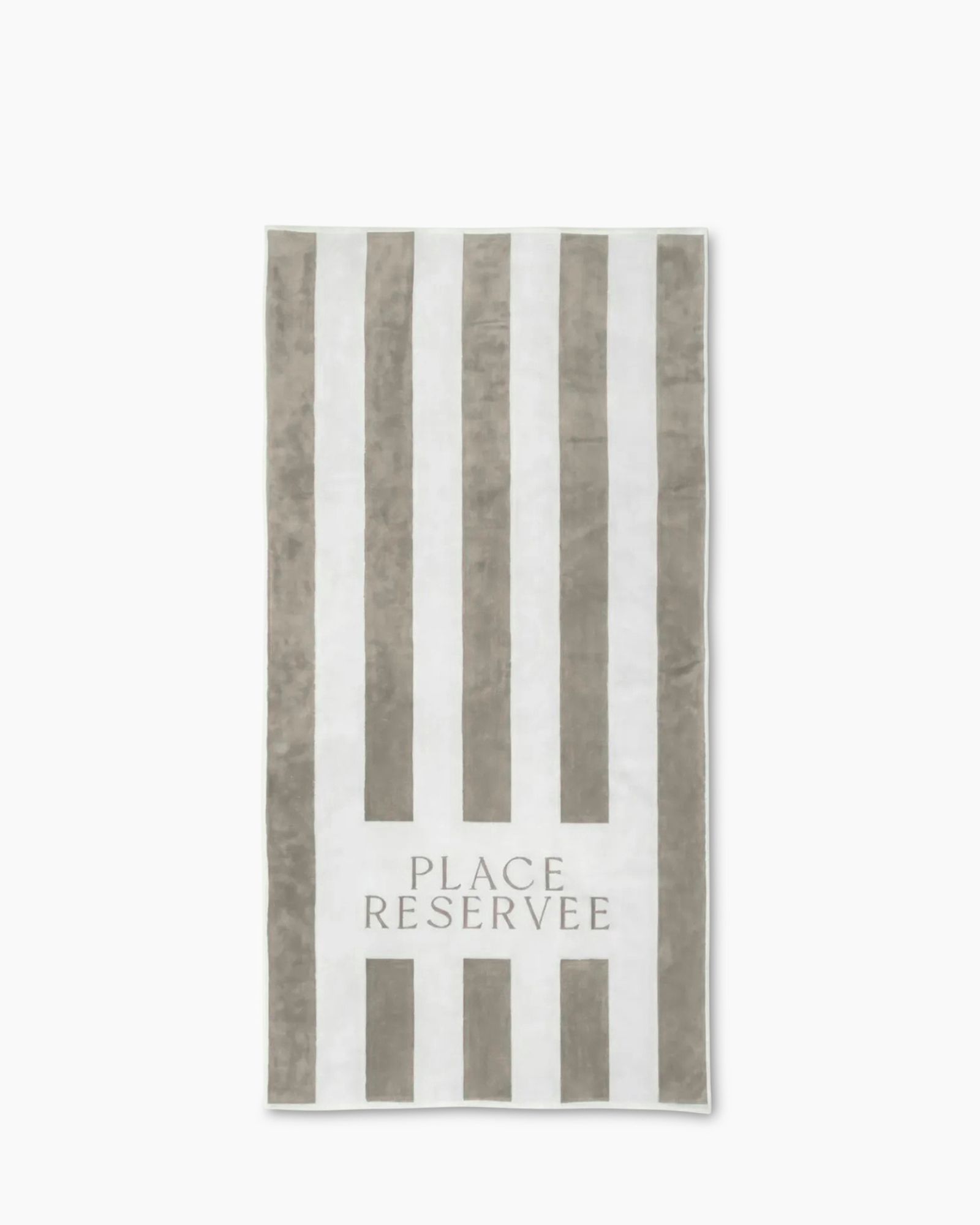 towel, bath towel, striped, beige, place reservee