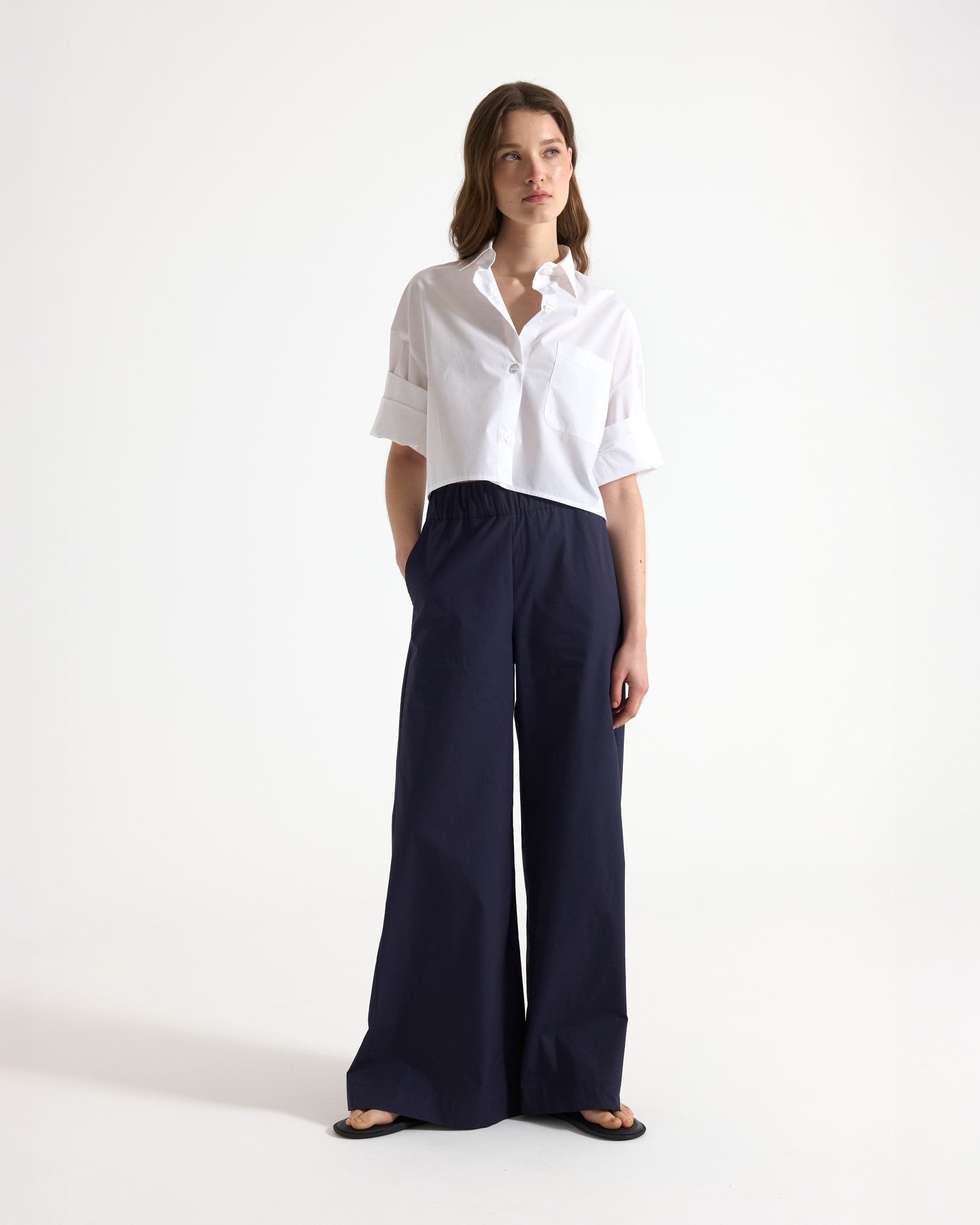 shirt, white, short-sleeve, pocket, collared