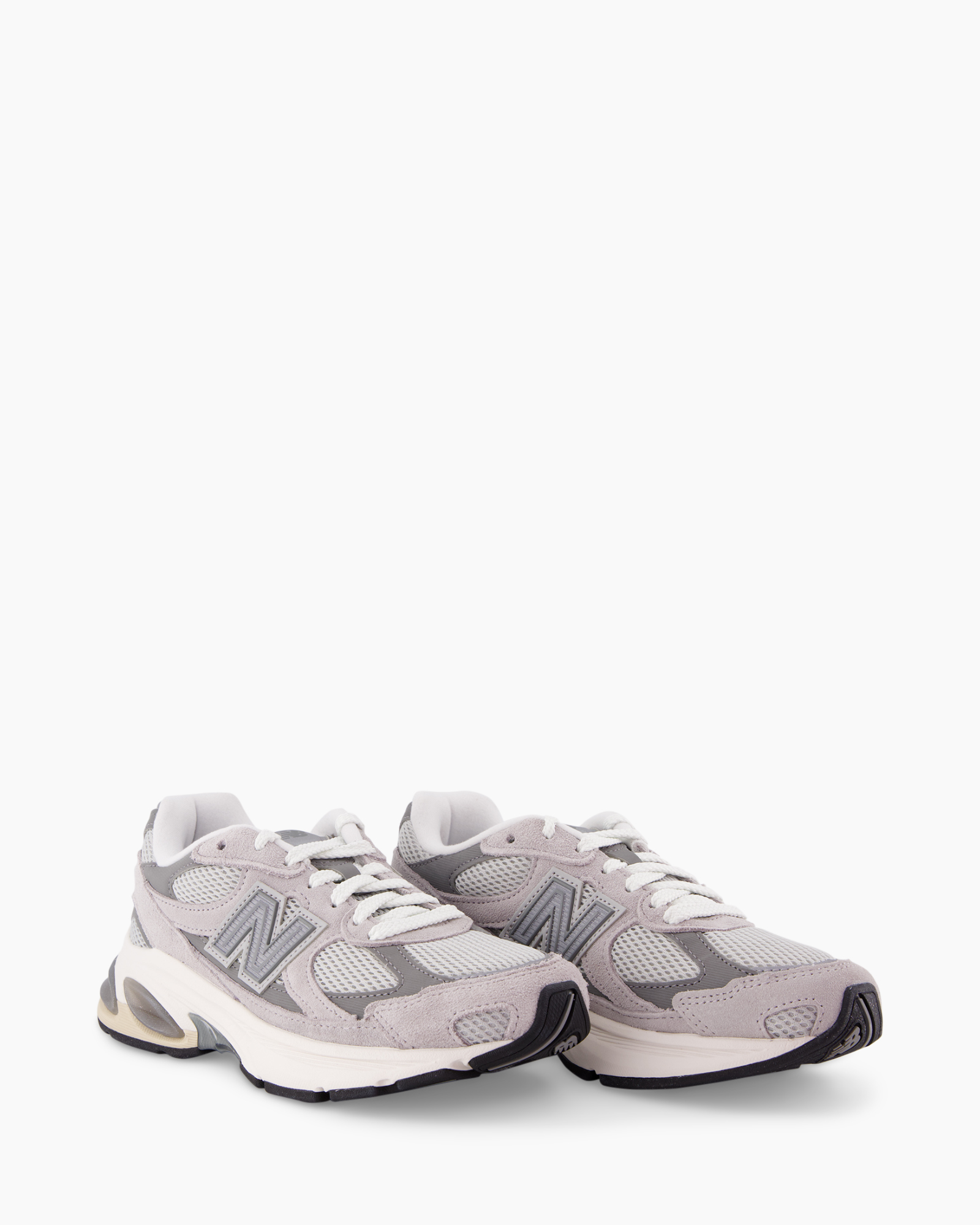 sneakers, athletic, mesh, suede, gray