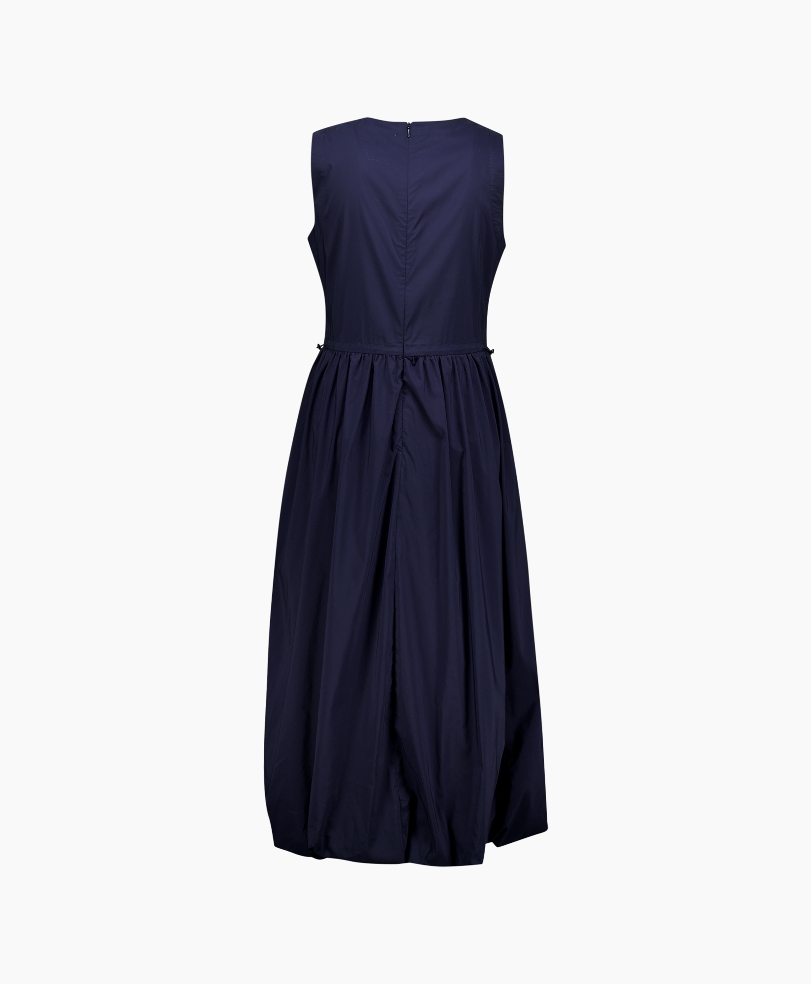 dress, evening, navy, sleeveless, full-length