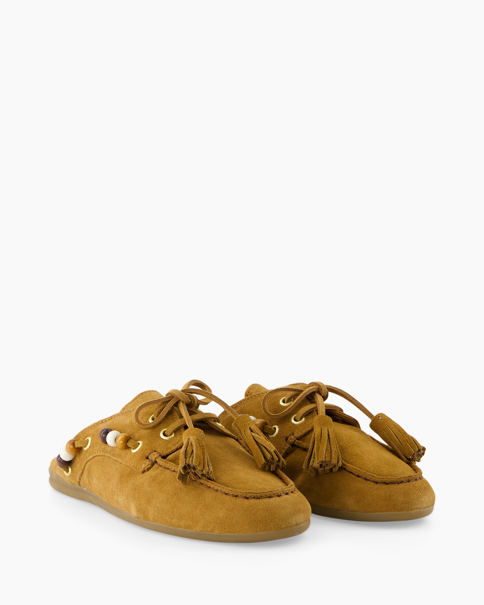 moccasins, loafers, suede, tassels, brown