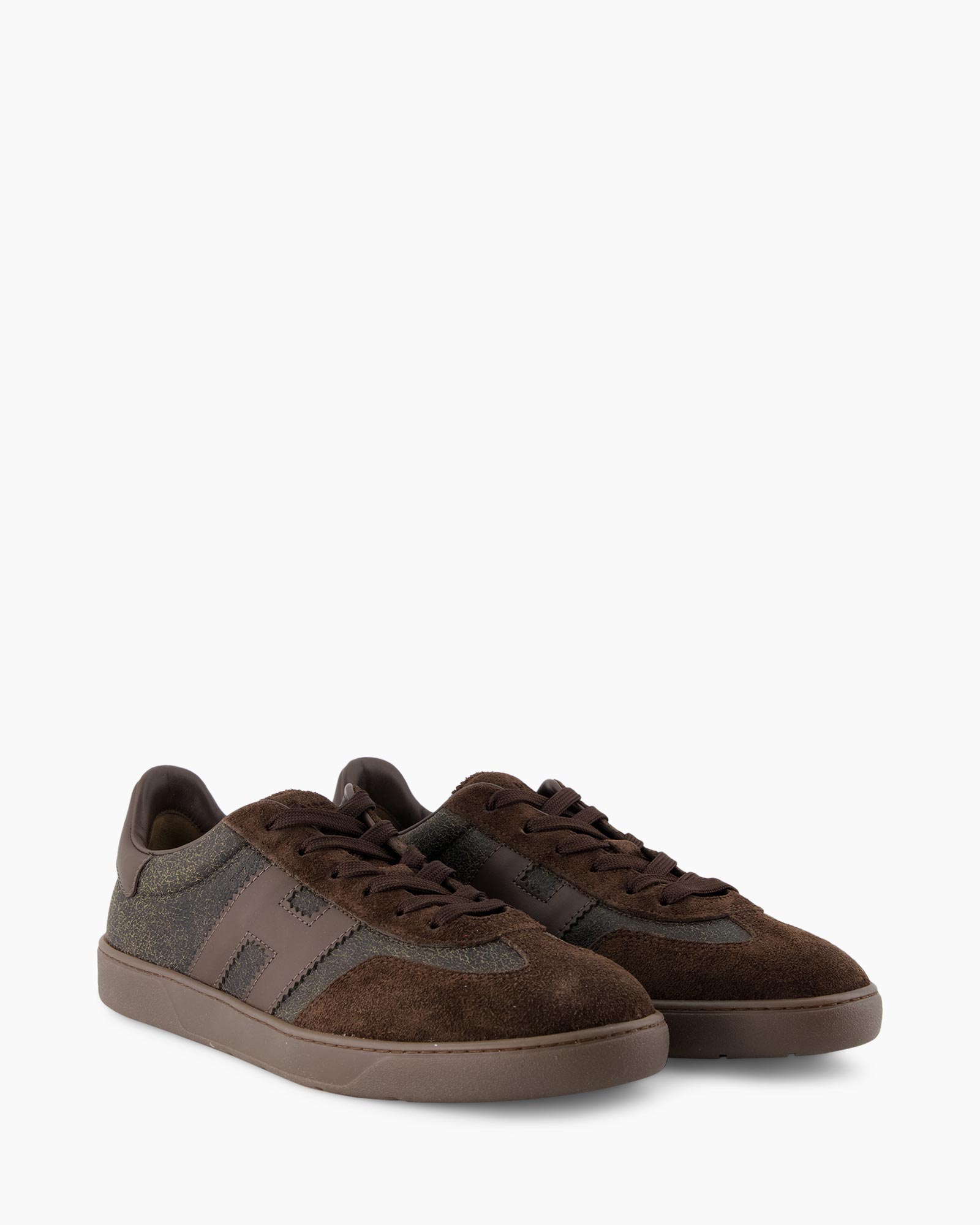 sneakers, brown, suede, leather, low-top