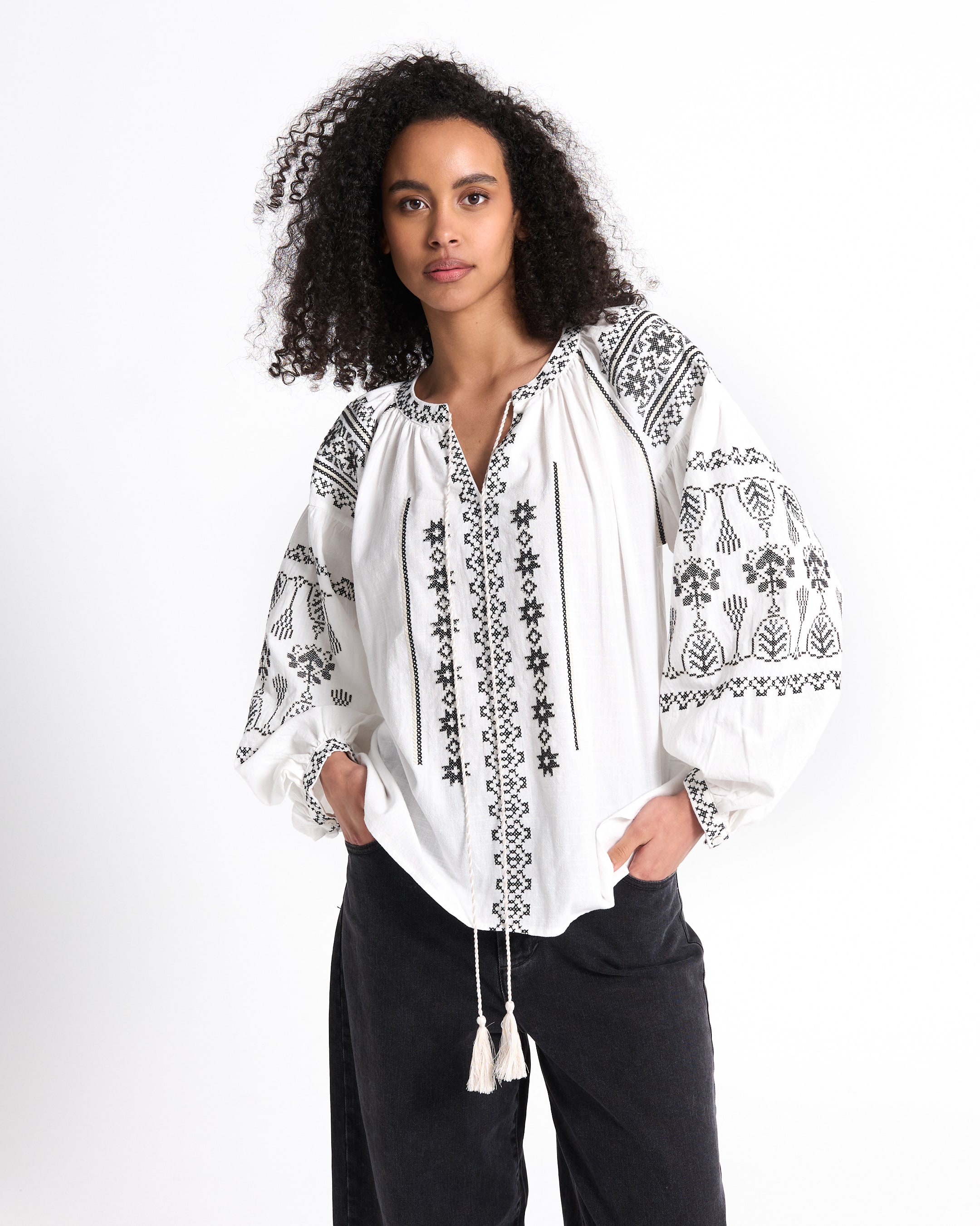 Blouse Isola Palmaria Wit