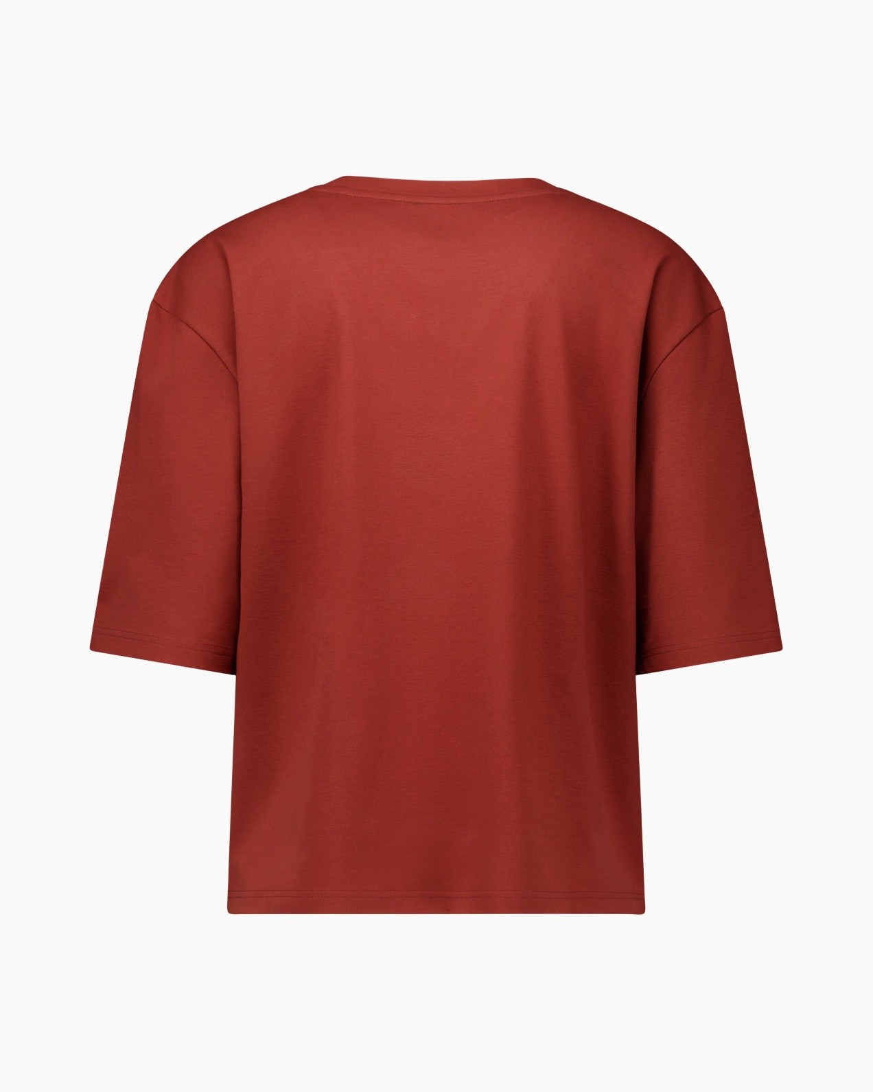 t shirt, short sleeve, solid color, rust, cotton