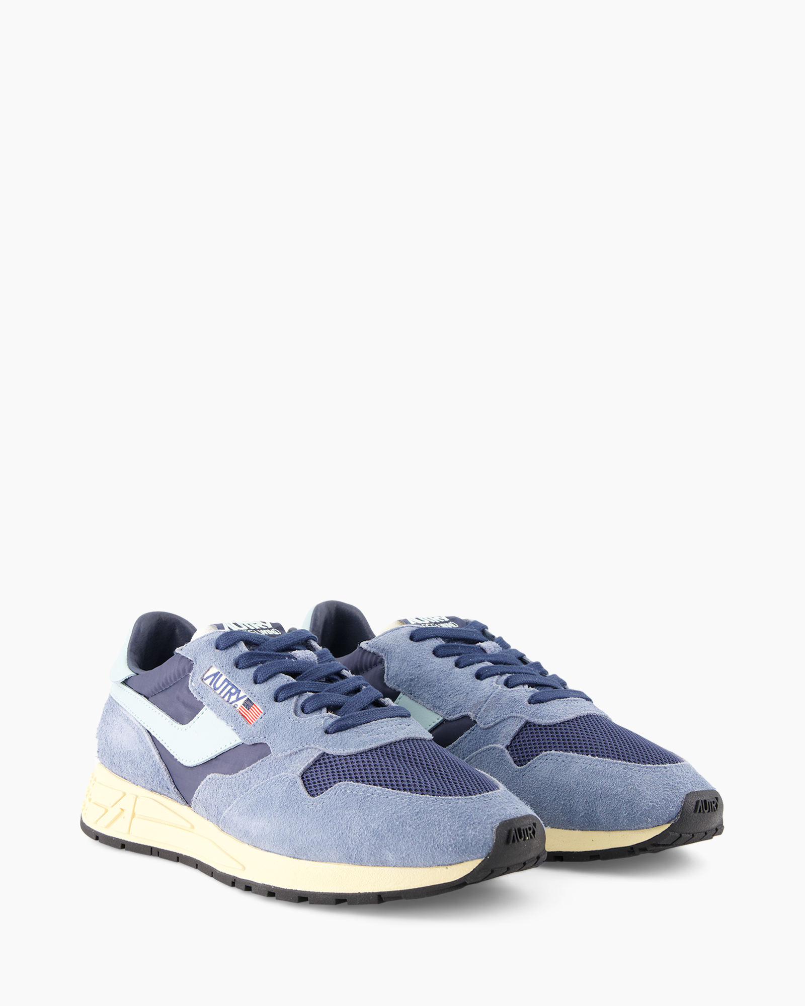 athletic shoe, sneaker, blue, suede, mesh