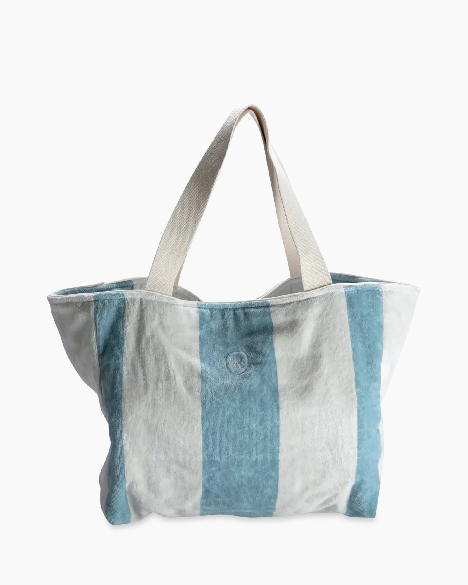 tote bag, striped bag, canvas, blue stripe, handbag