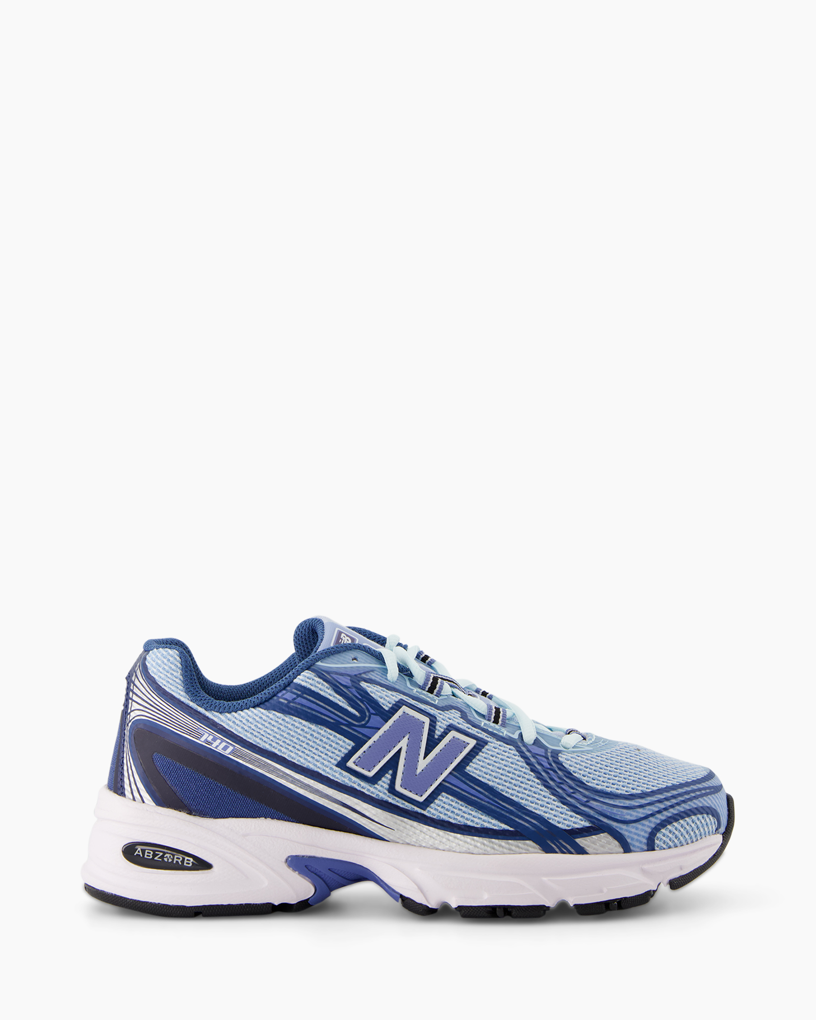 running shoe, sneaker, athletic shoe, mesh upper, blue
