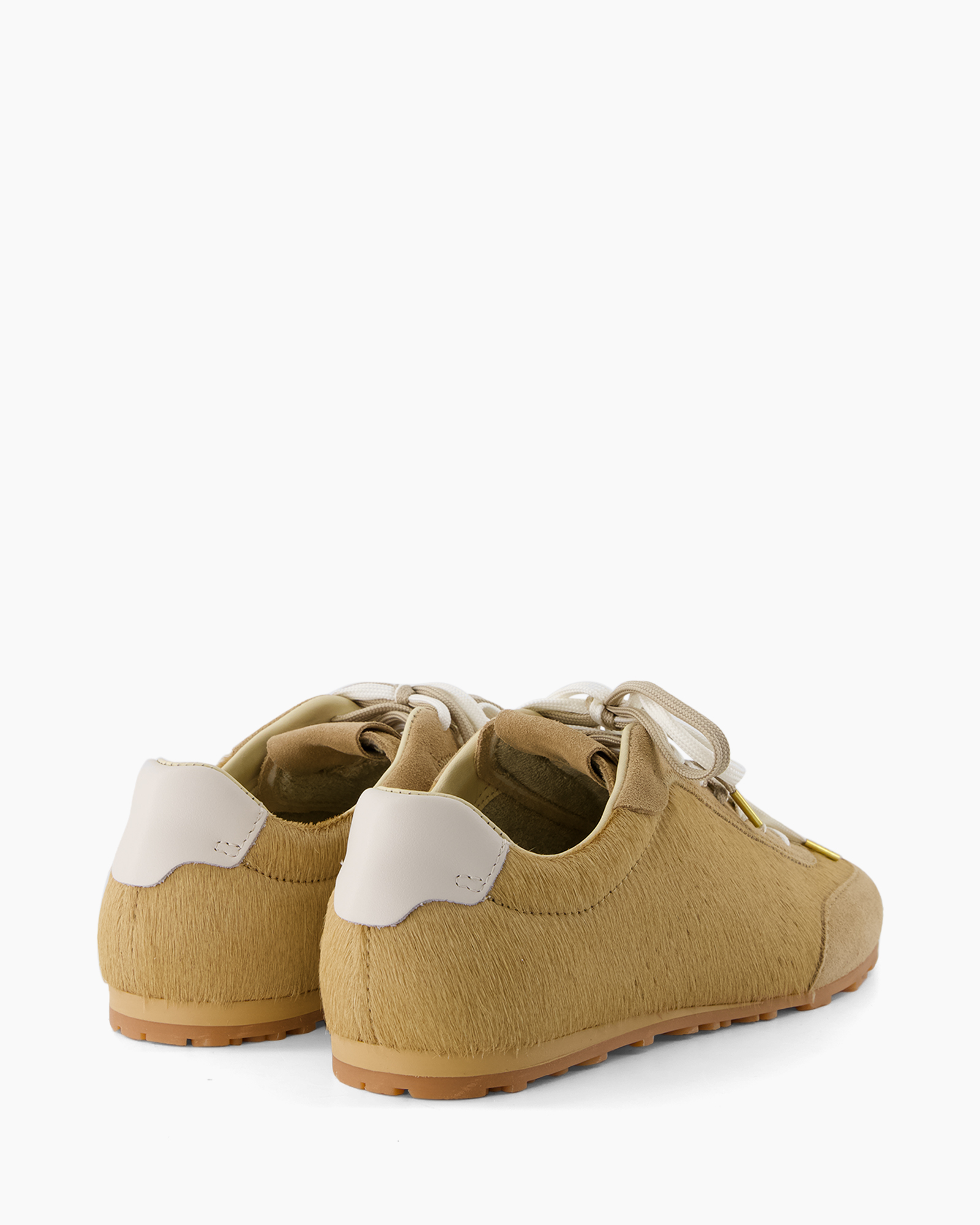 shoe, sneaker, tan, suede, lacing