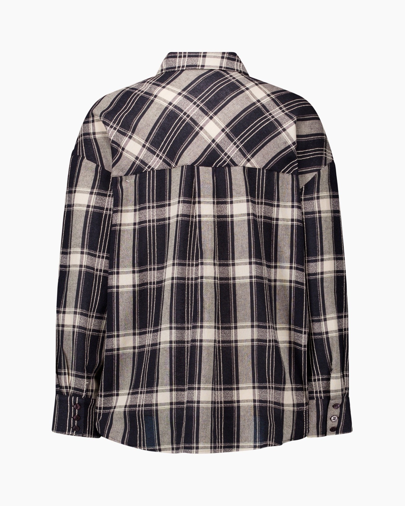plaid, flannel, shirt, long-sleeve, back