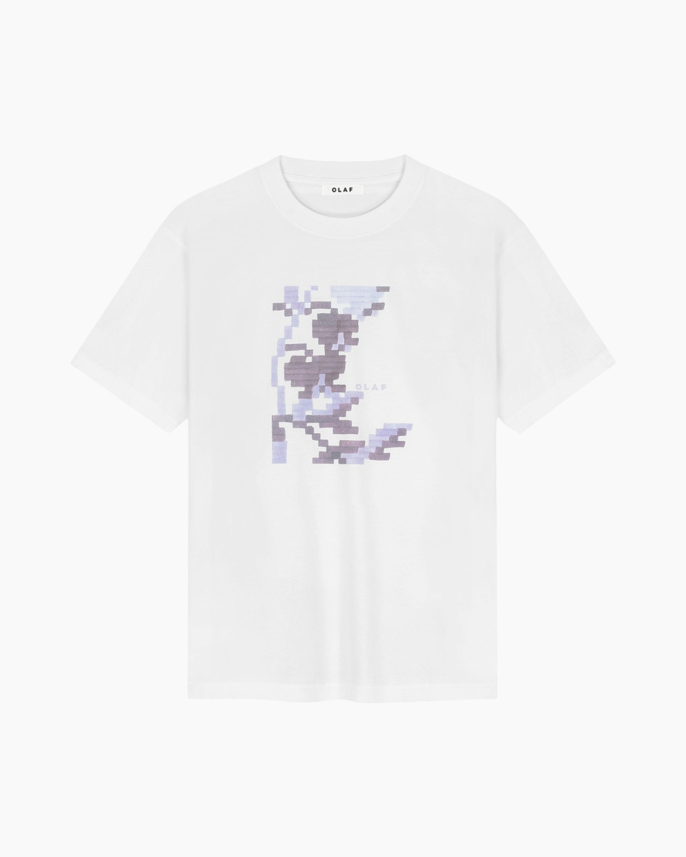 t-shirt, graphic, short-sleeve, white, pixel-art