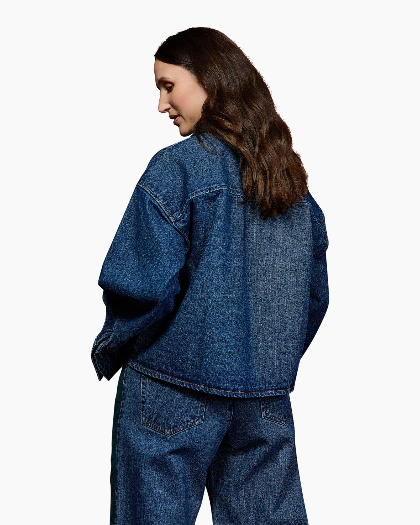 denim shirt, denim jacket, blue jeans, collar, long sleeves