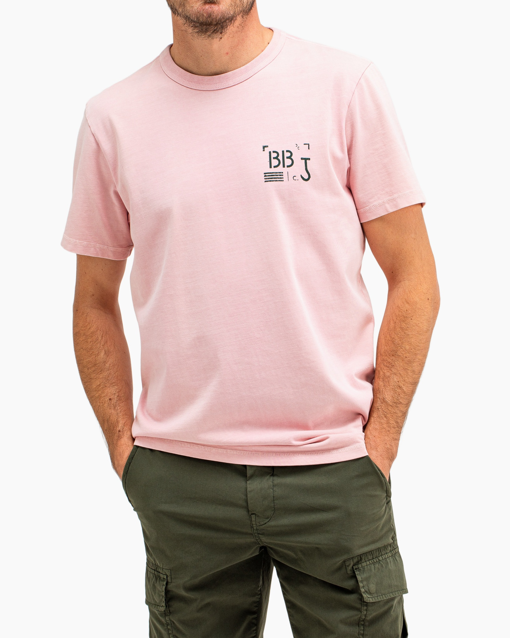 T-shirt Korte Mouw Army Stencil Tee Rose