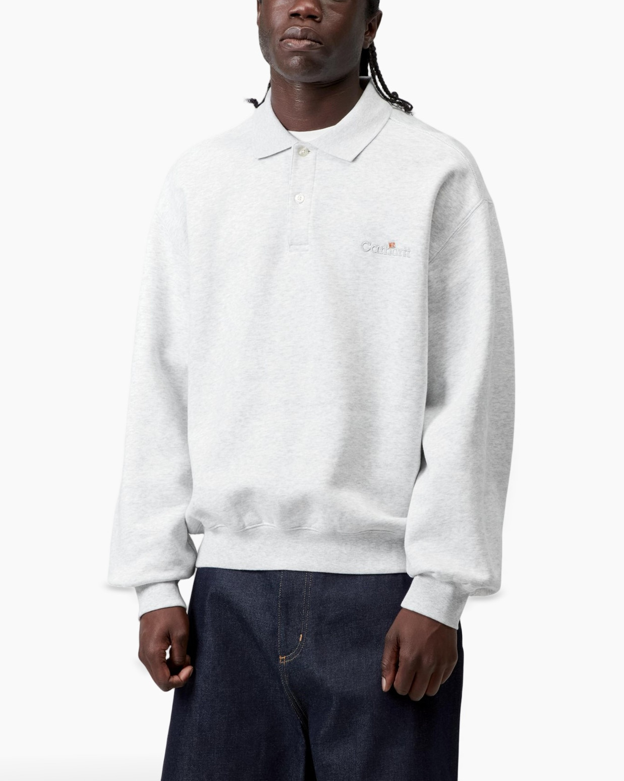 hoodie, sweatshirt, long-sleeve, polo, gray