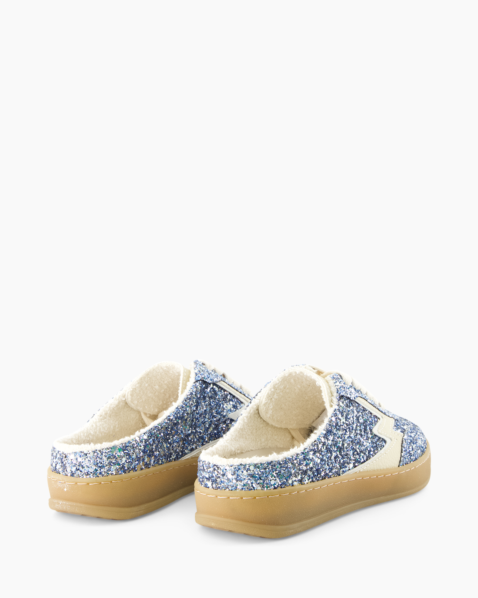 slippers, glitter, blue, sparkly, kids