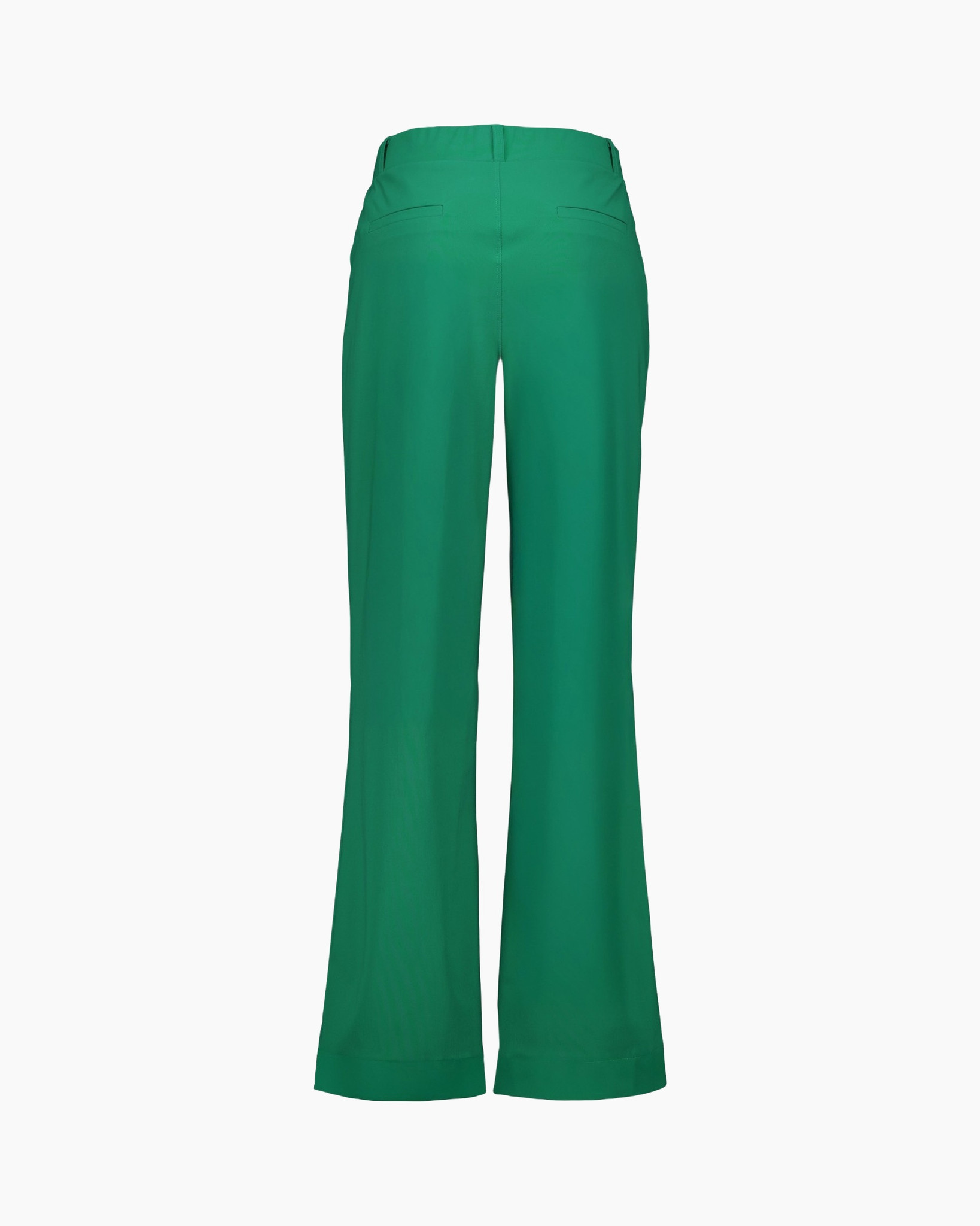 green, pants, trousers, wide-leg, back-view