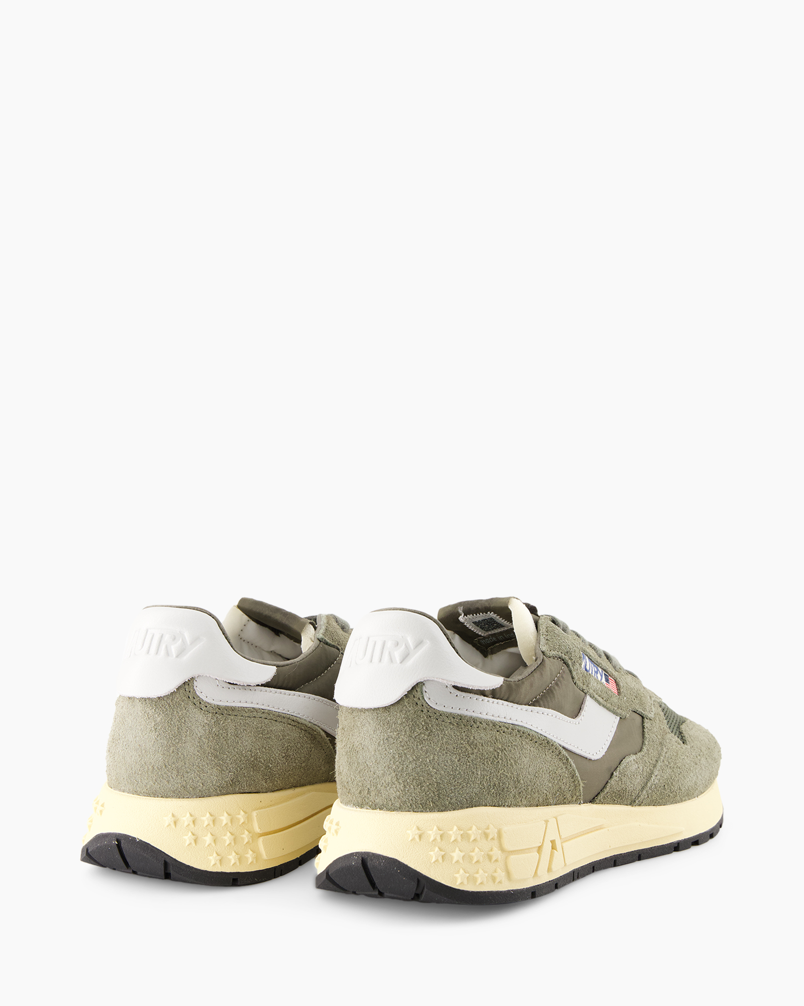 sneakers, olive, suede, midsole, stars