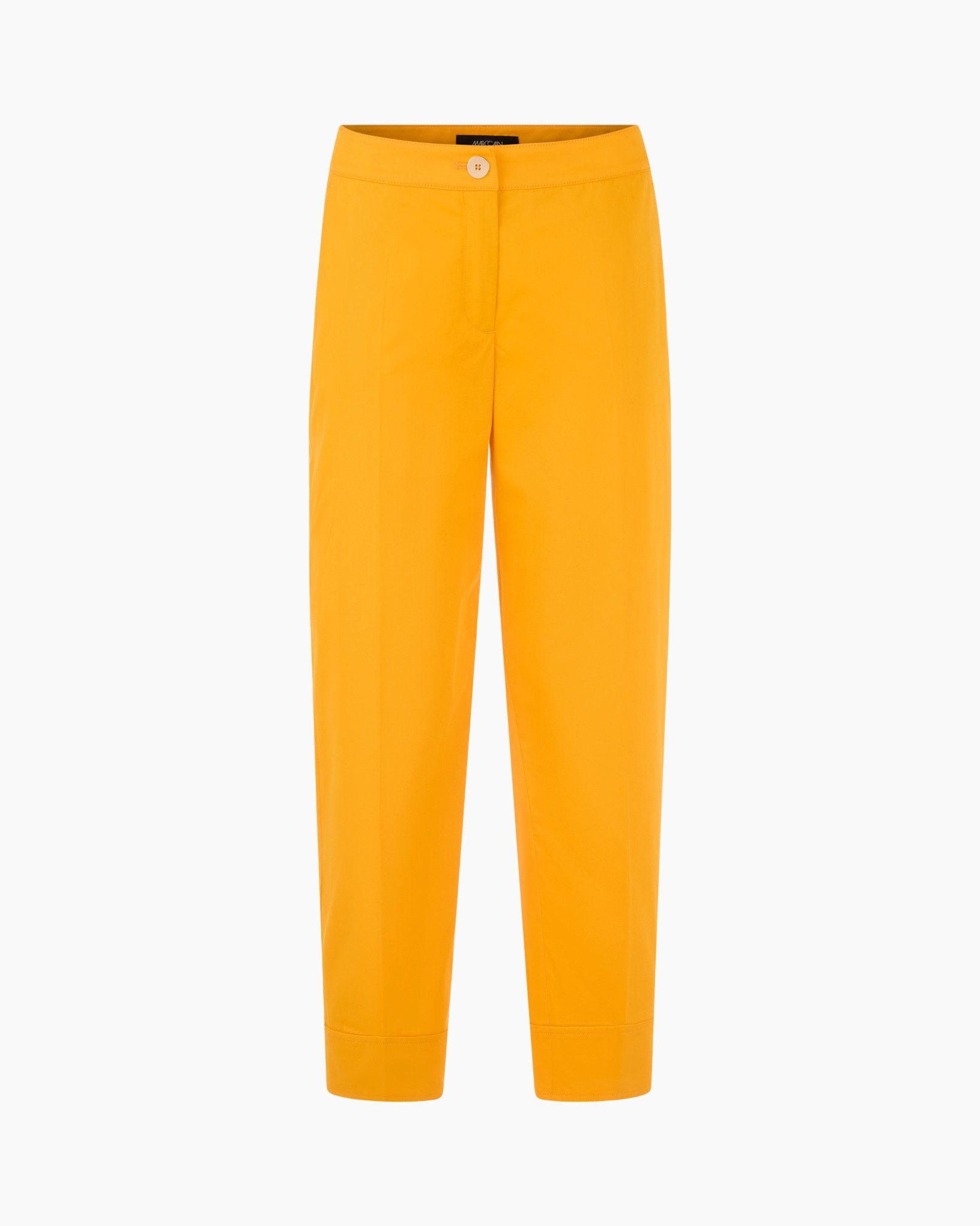 pants, trousers, orange, solid, ankle-length