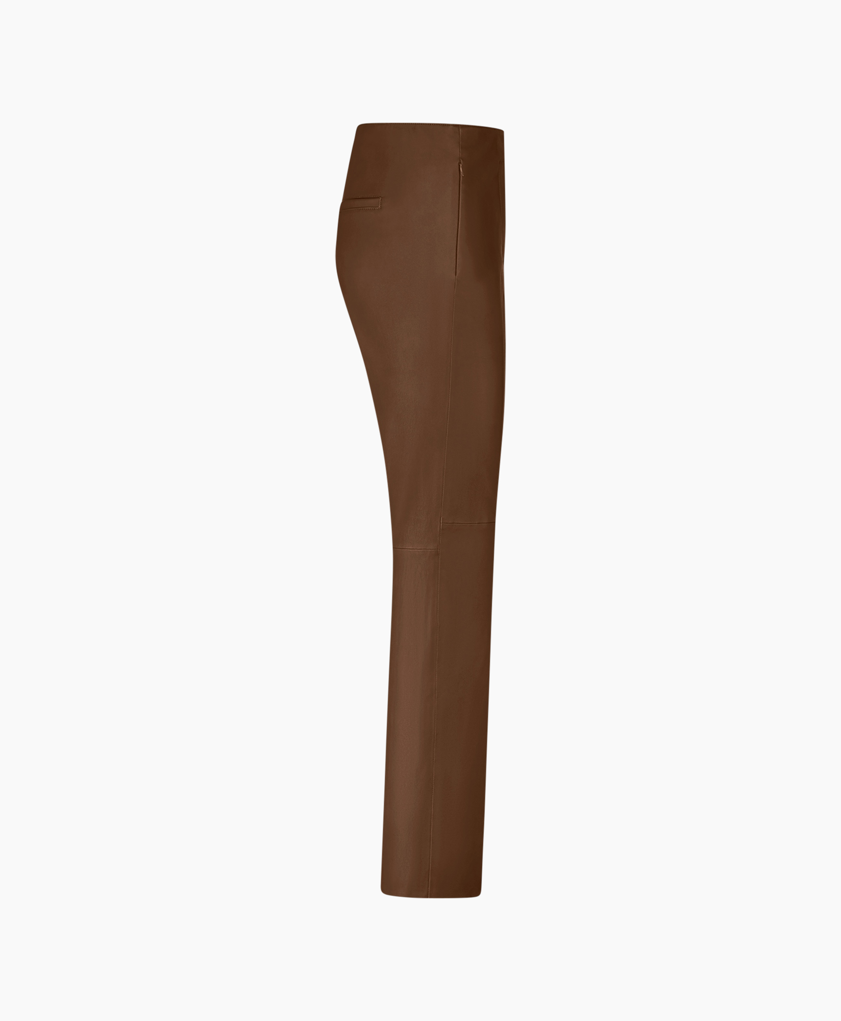 pants, brown, leather, slim, stitched