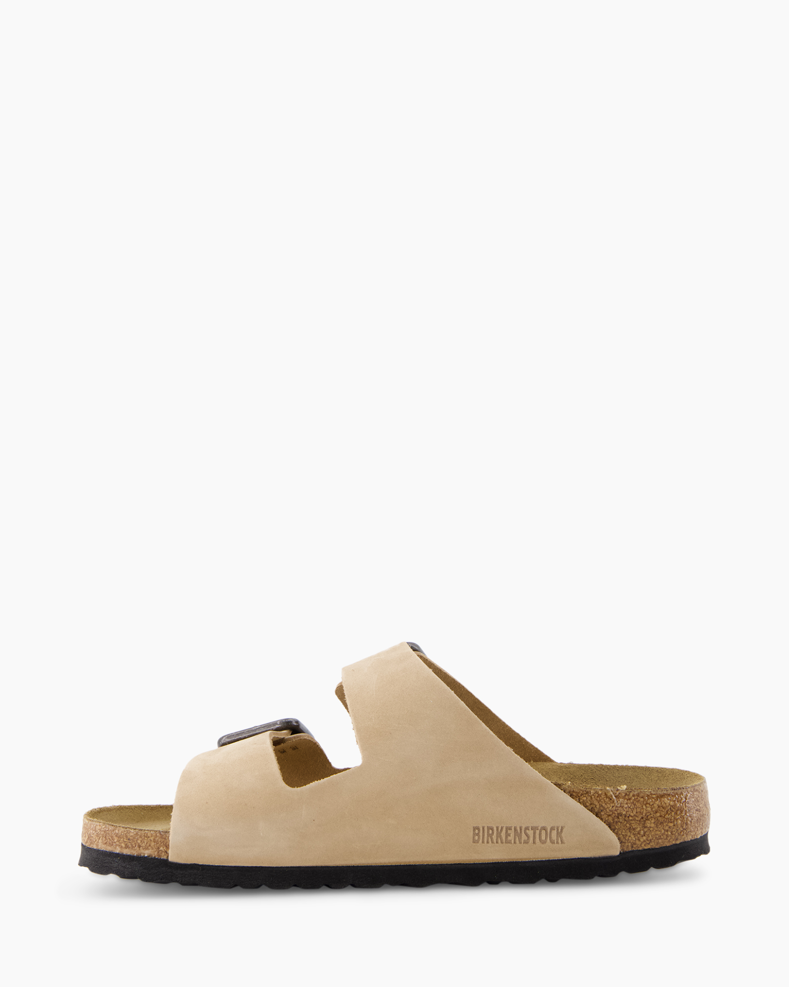 sandals, two-buckle, open-toe, slip-on, cork sole