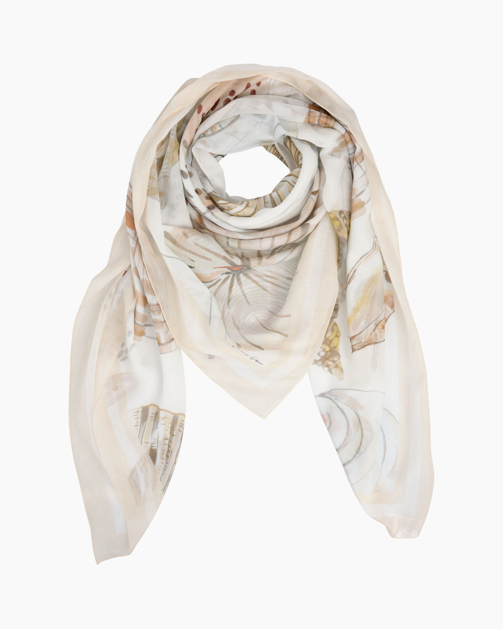 scarf, shawl, abstract pattern, lightweight, multi-color