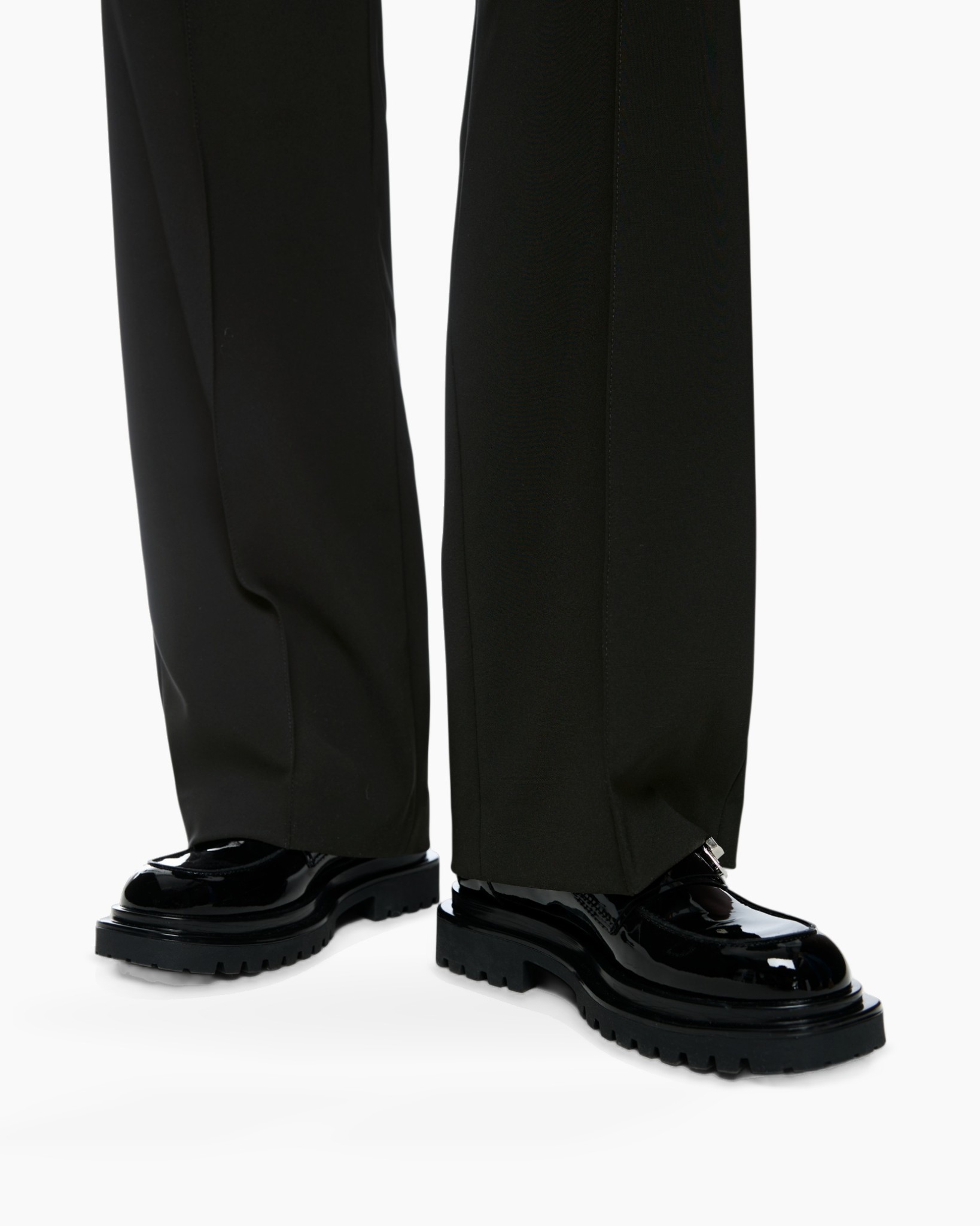pants, black, slacks, dress pants, polished shoes