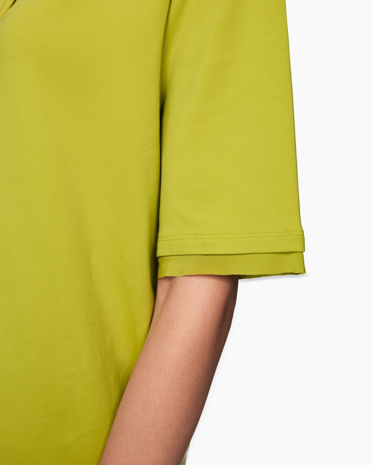 t-shirt, sleeve, cap-sleeve, lime-green, polyester